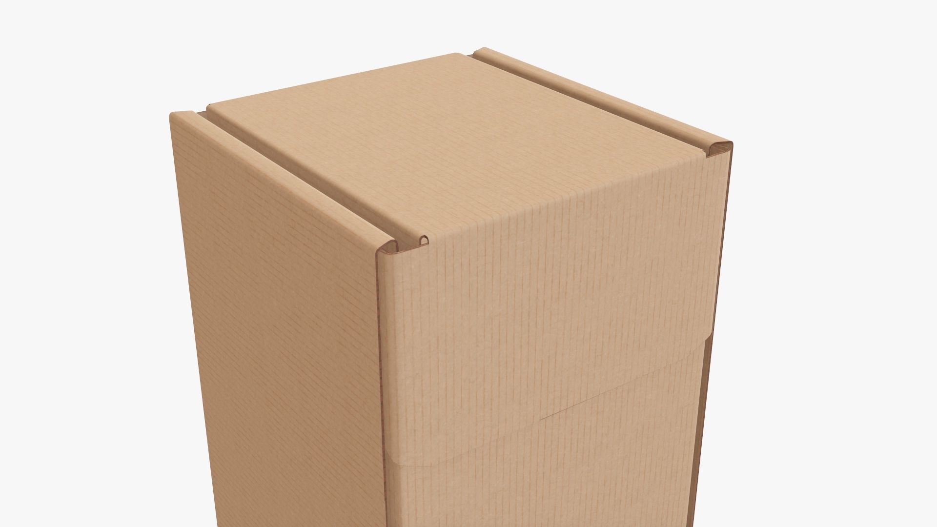 Corrugated cardboard box packaging 06 3D model_4