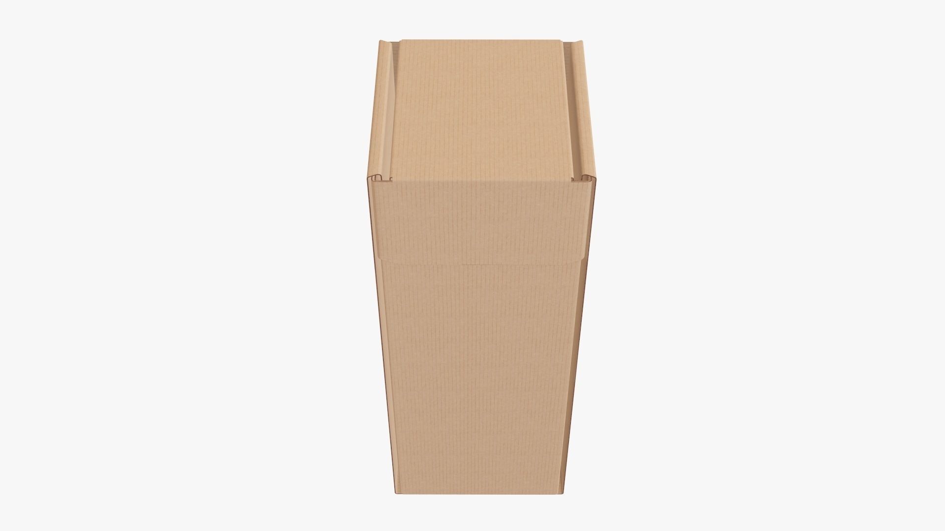 Corrugated cardboard box packaging 06 3D model_1
