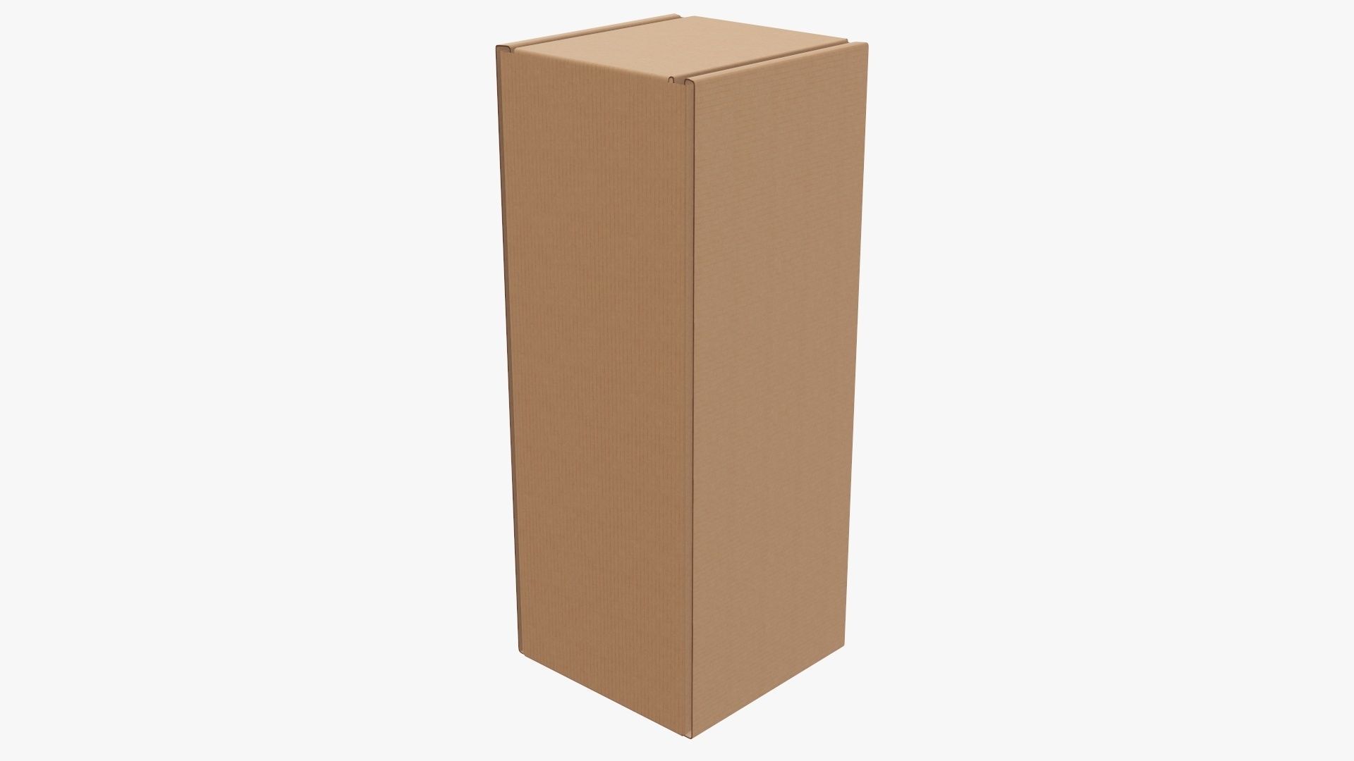 Corrugated cardboard box packaging 06 3D model_2