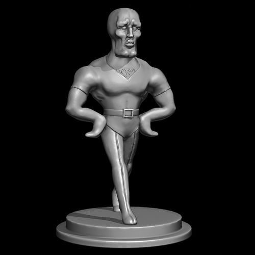 beautiful squidward sculpture 3D print model