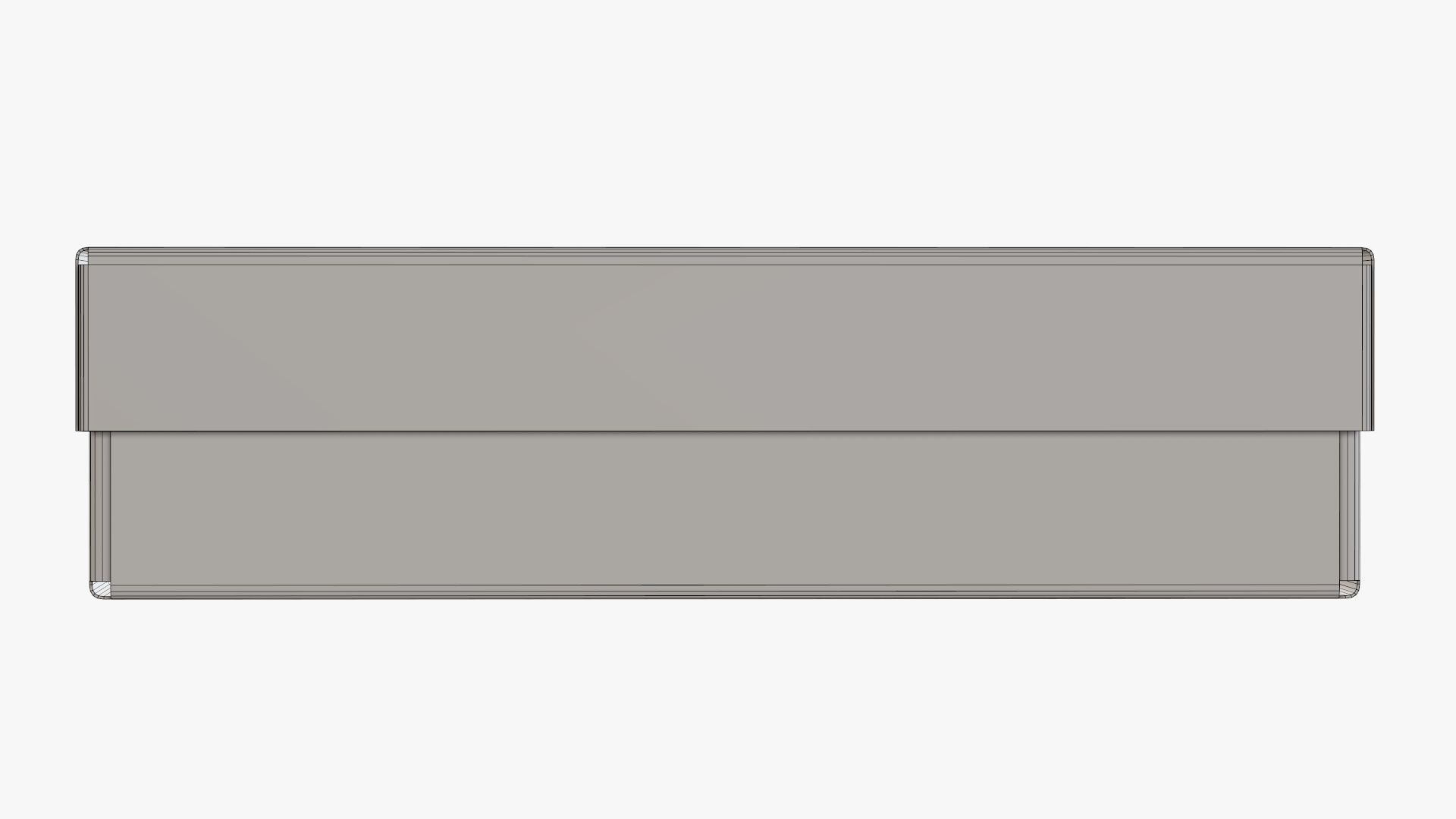 Lid and try cardboard box packing 02 3D model_8