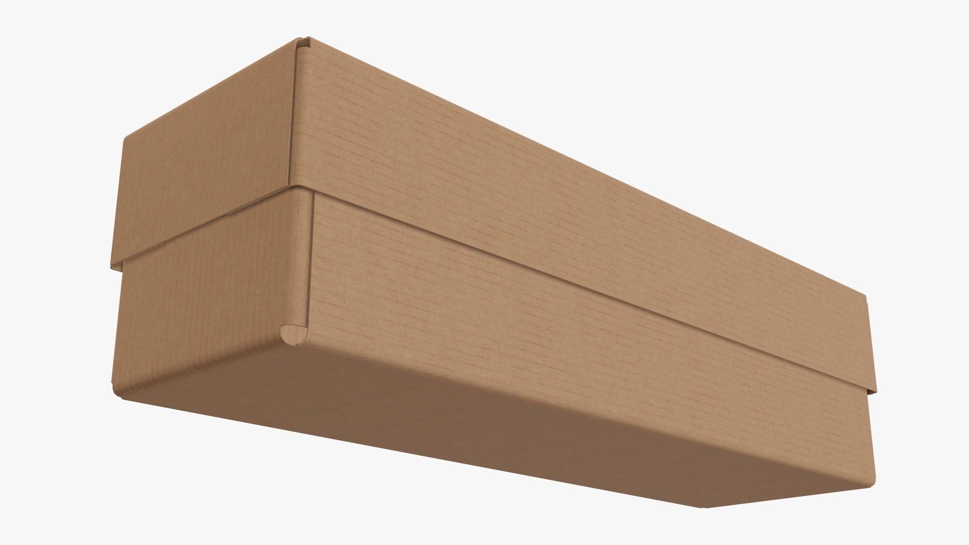 Lid and try cardboard box packing 02 3D model_4