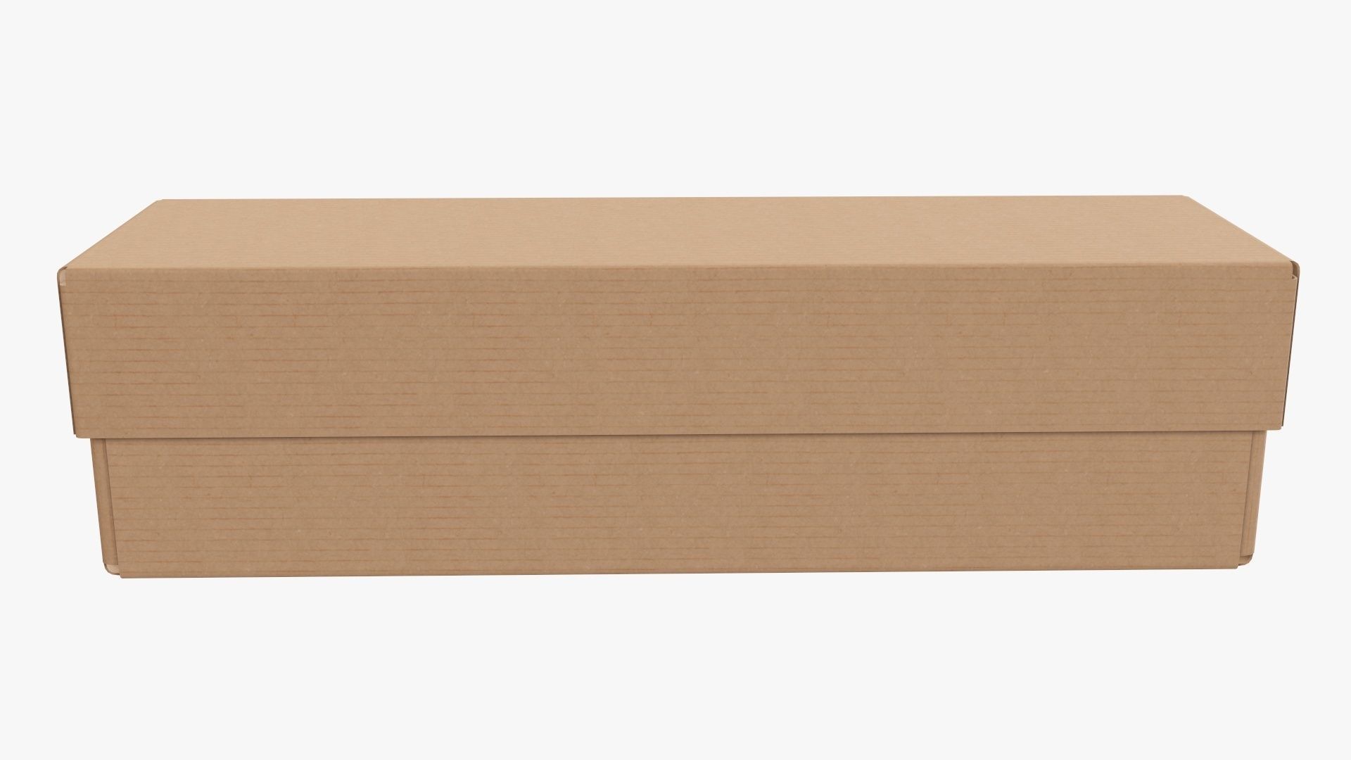 Lid and try cardboard box packing 02 3D model_2
