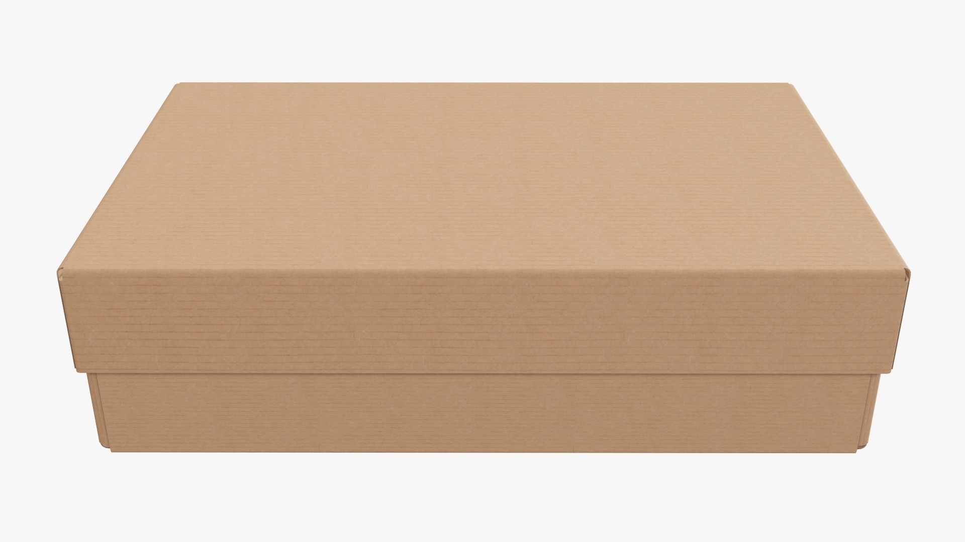 Lid and try cardboard box packing 03 3D model_2