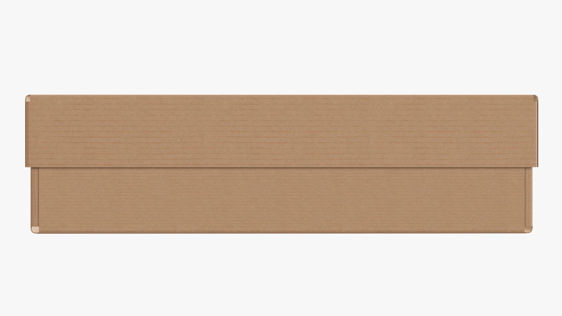 Lid and try cardboard box packing 03 3D model_3