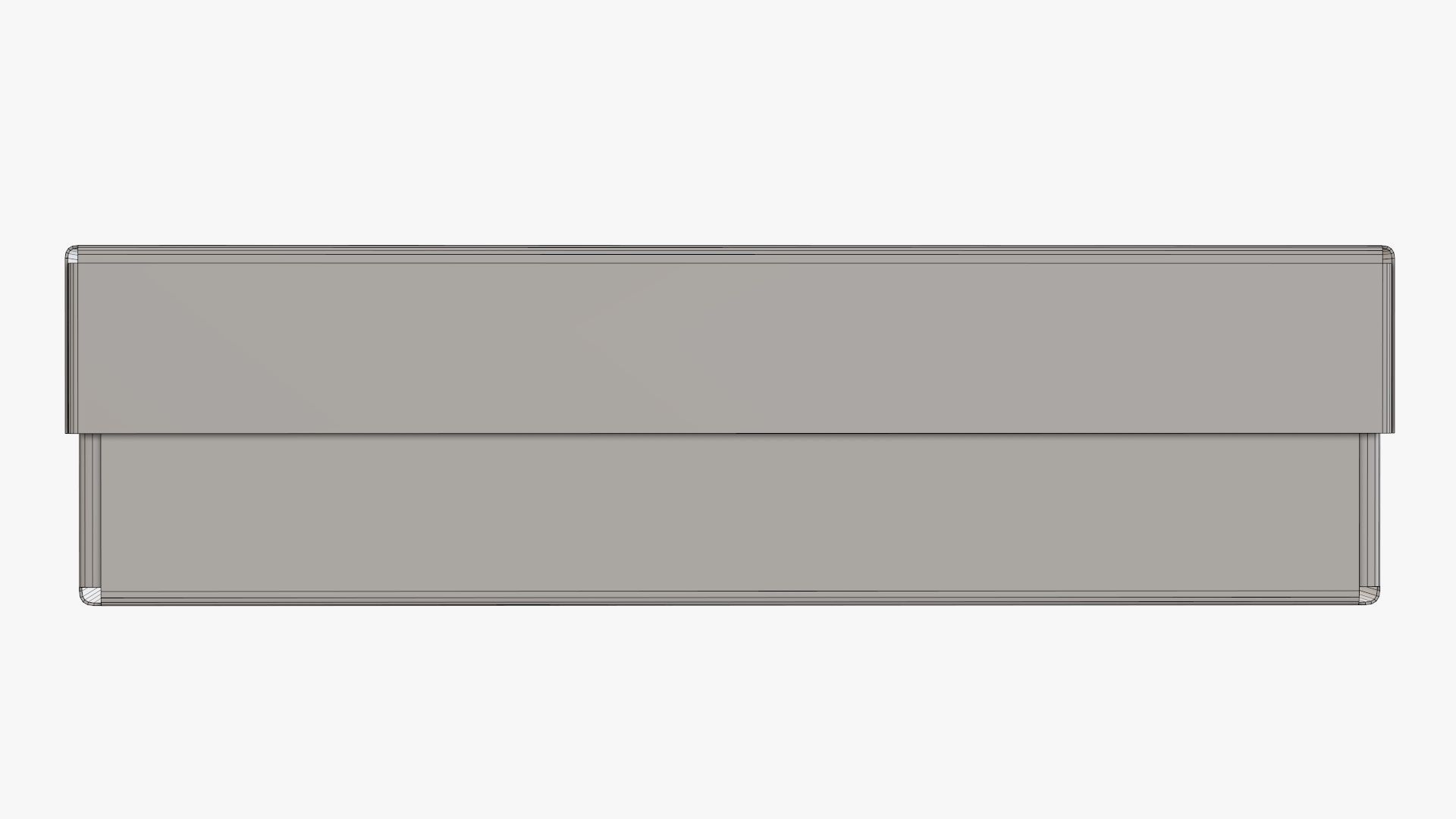 Lid and try cardboard box packing 03 3D model_8