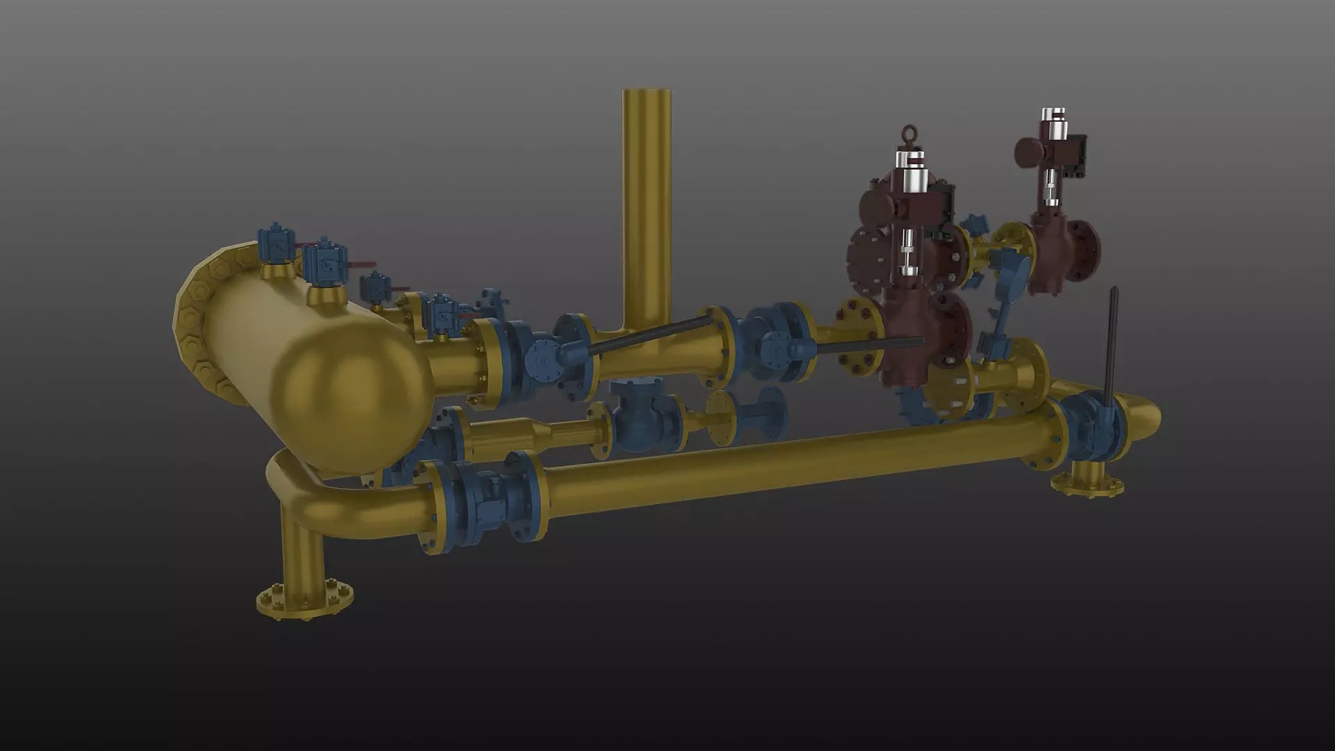  Gas station 3D model_0