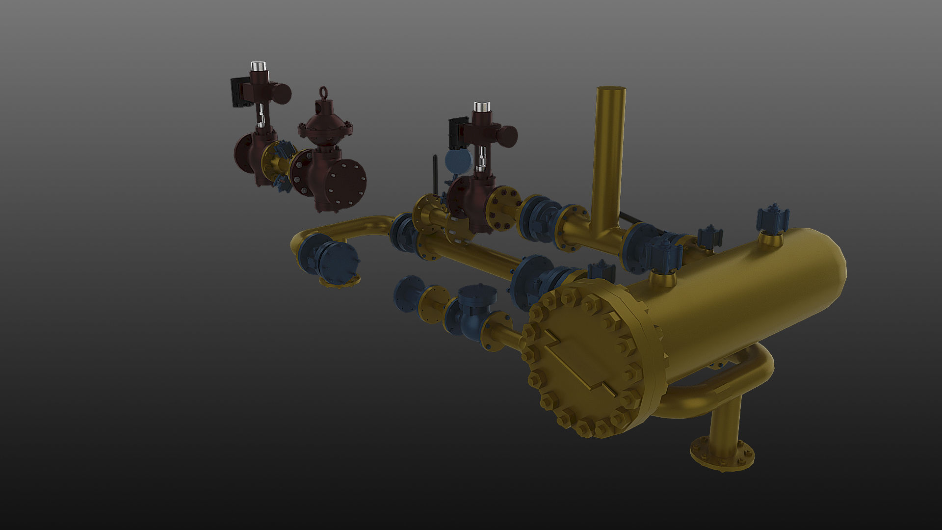  Gas station 3D model_1