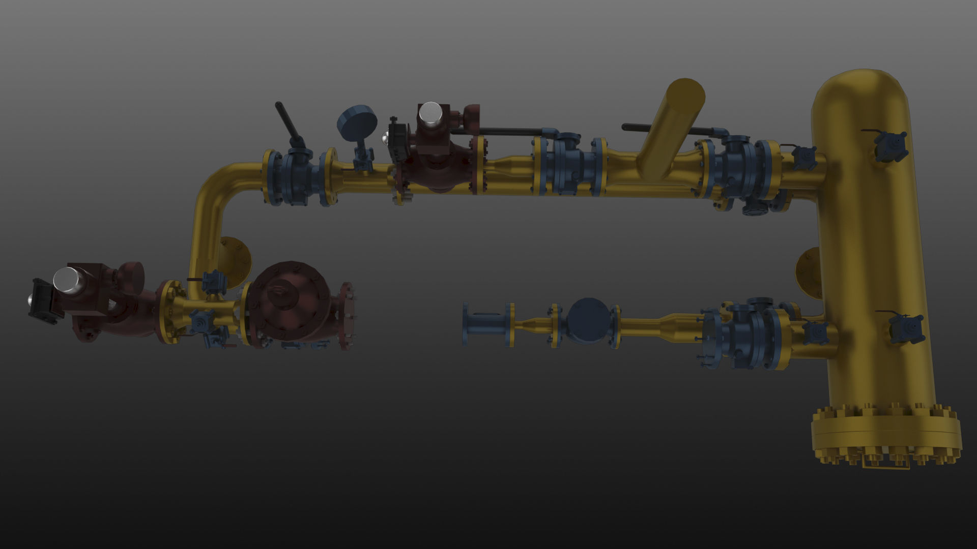  Gas station 3D model_2