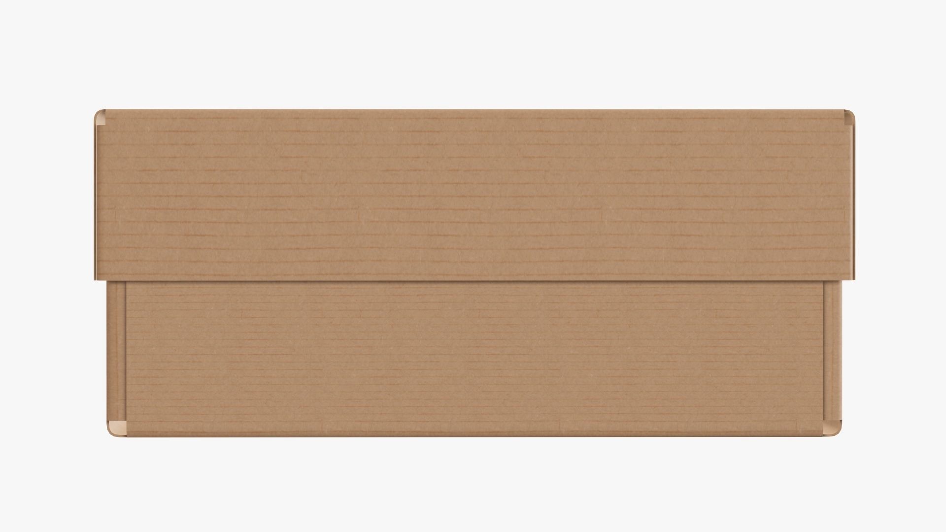 Lid and try cardboard box packing 05 3D model_2