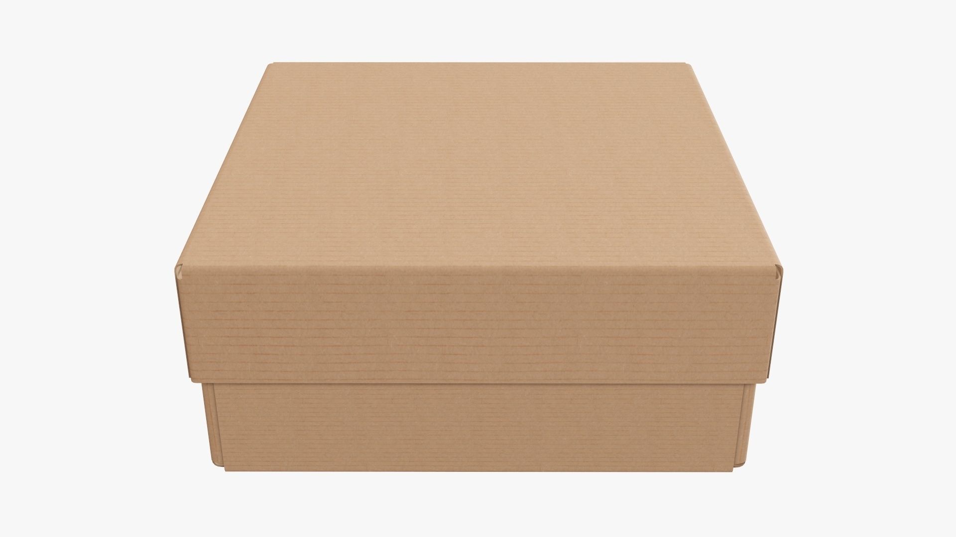 Lid and try cardboard box packing 05 3D model_1