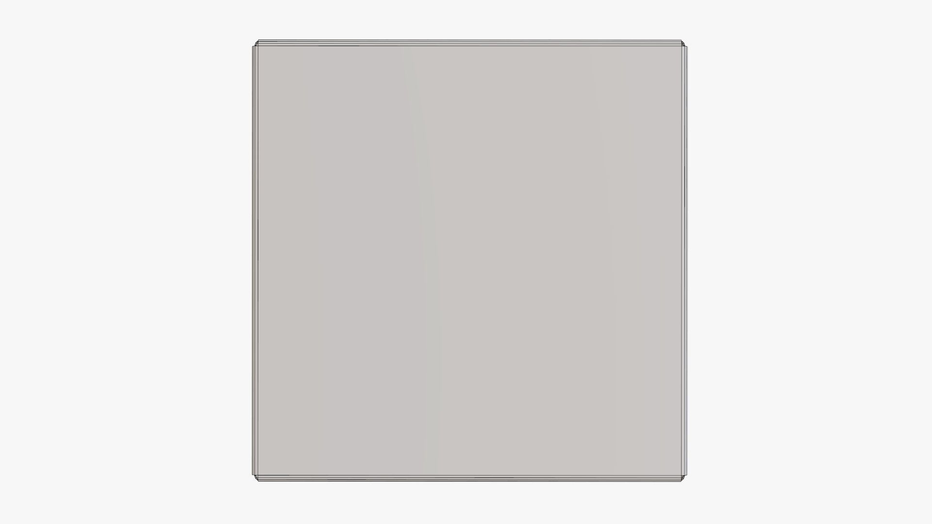 Lid and try cardboard box packing 05 3D model_9