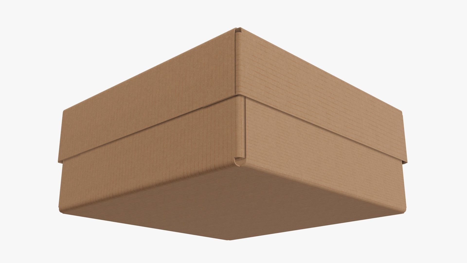 Lid and try cardboard box packing 05 3D model_3