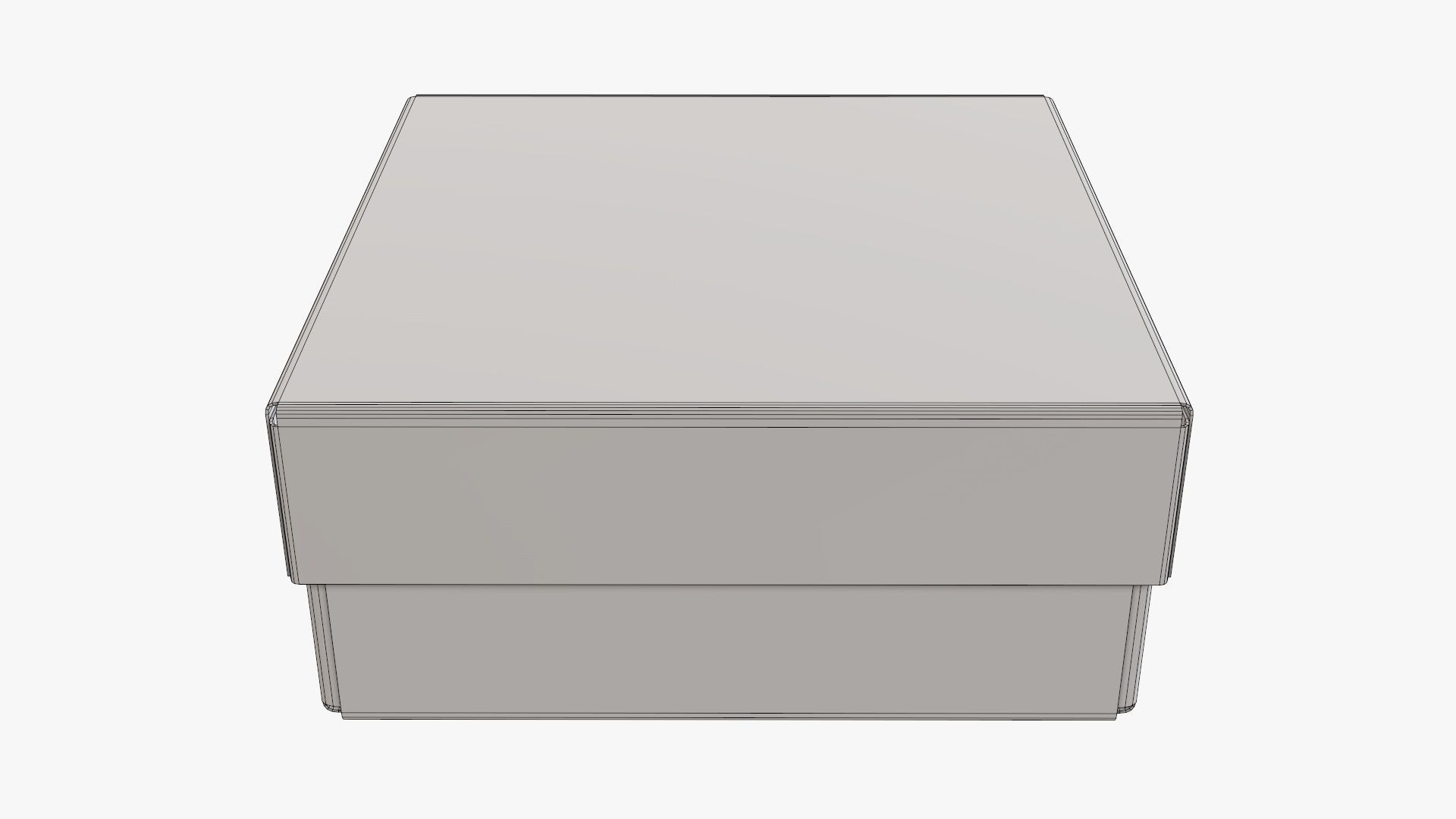Lid and try cardboard box packing 05 3D model_6