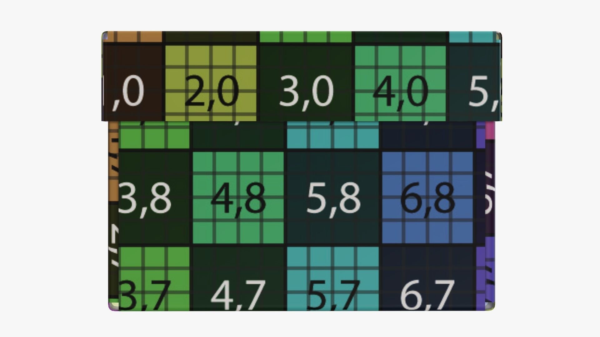 Lid and try cardboard box packing 06 3D model_12