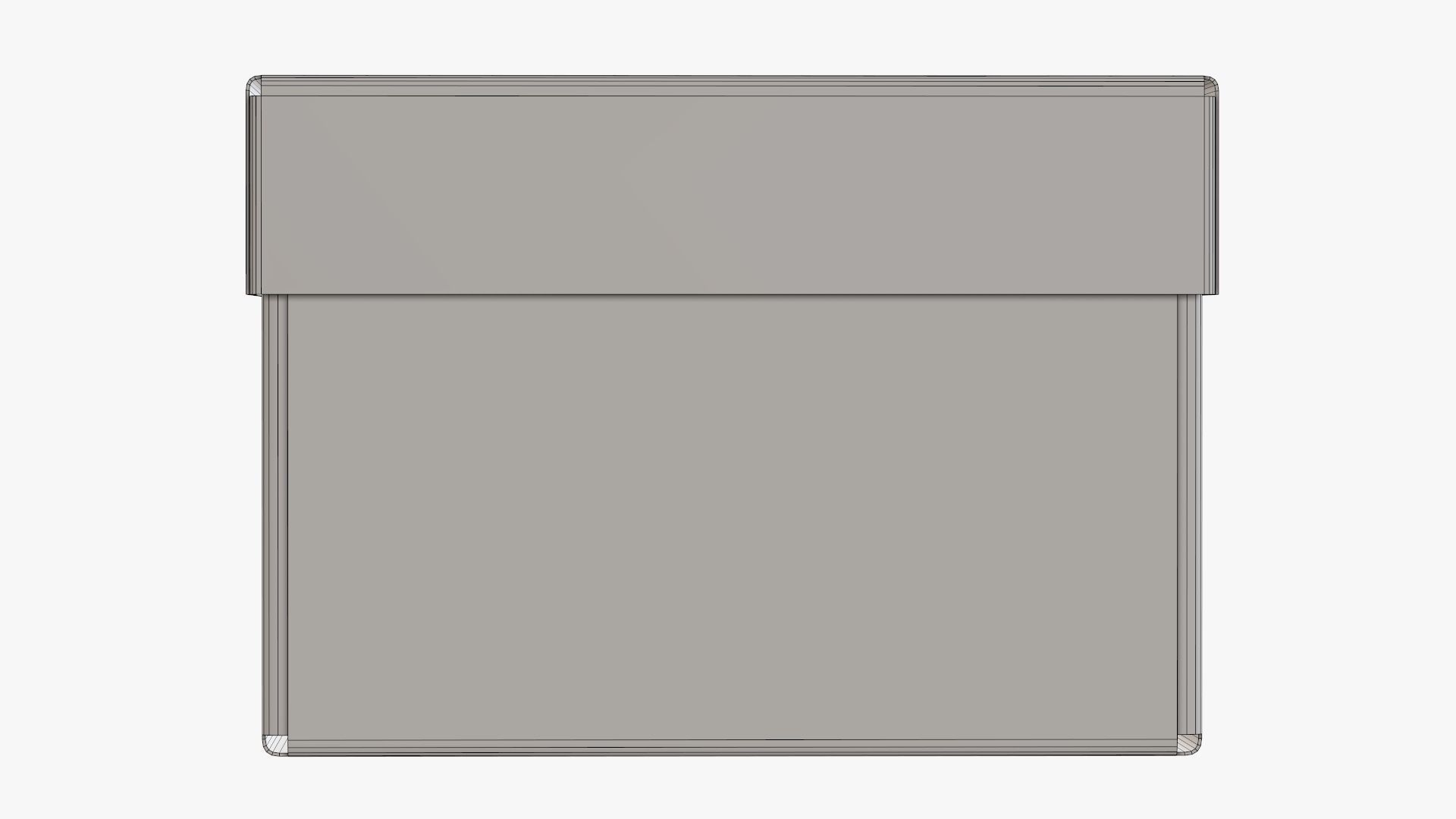 Lid and try cardboard box packing 06 3D model_7