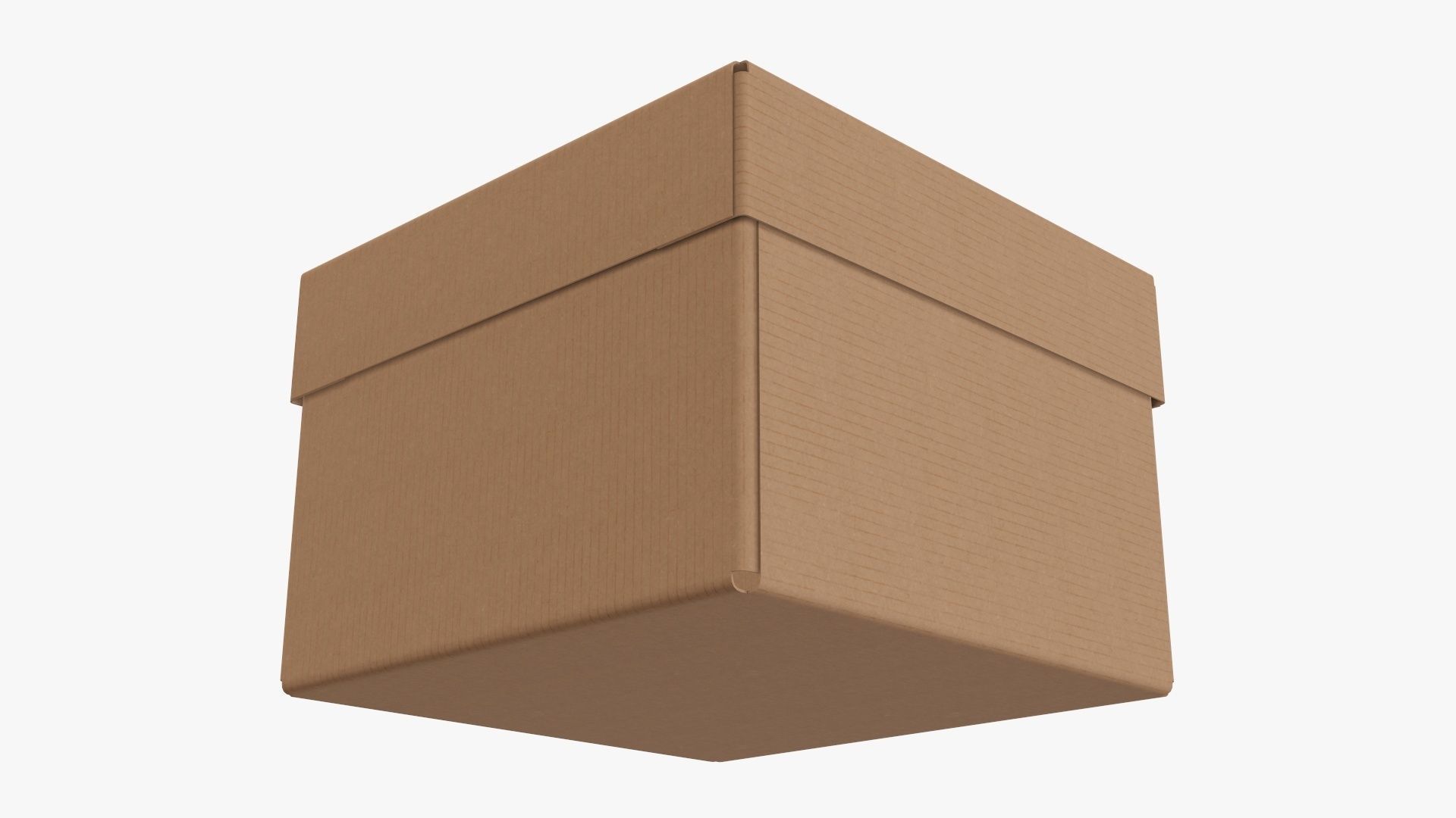 Lid and try cardboard box packing 06 3D model_3
