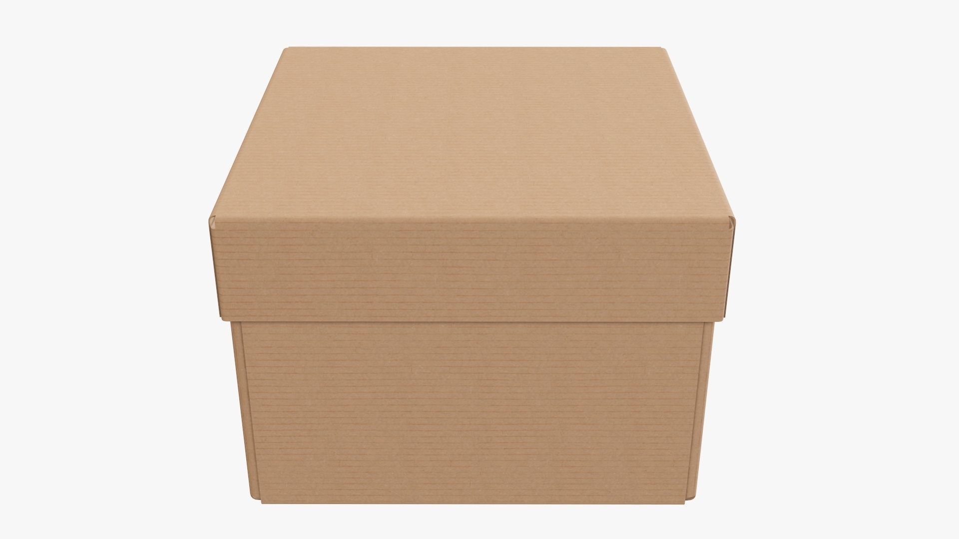 Lid and try cardboard box packing 06 3D model_1