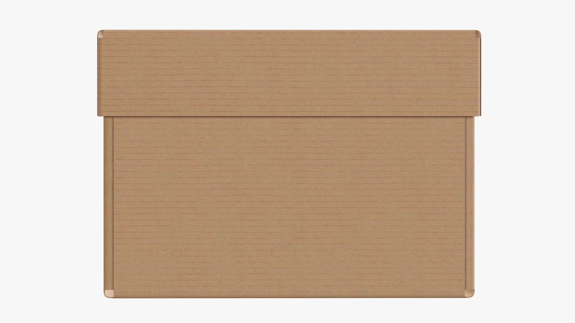 Lid and try cardboard box packing 06 3D model_2