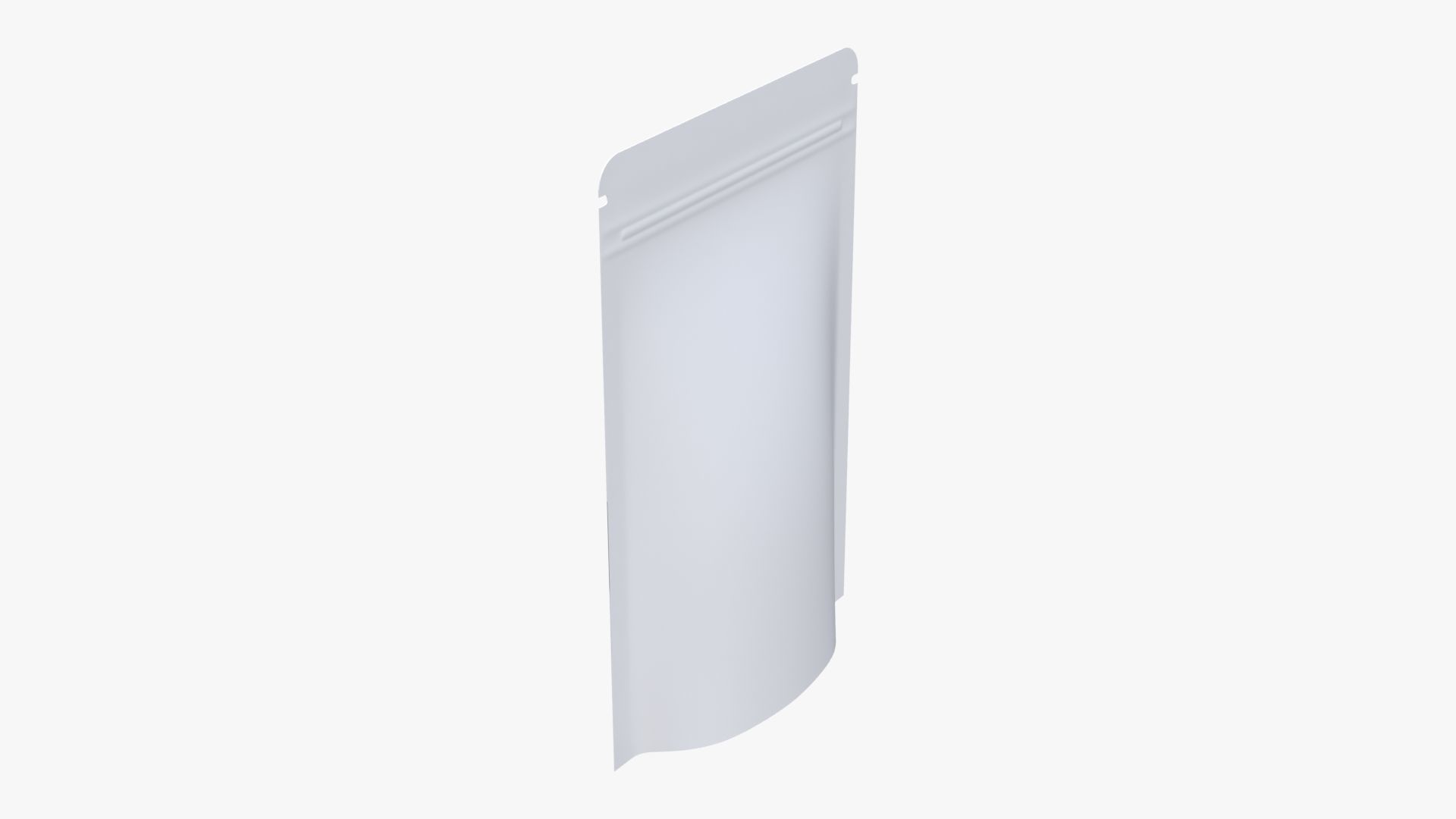 Plastic pouch food bag with screen 3D model_3