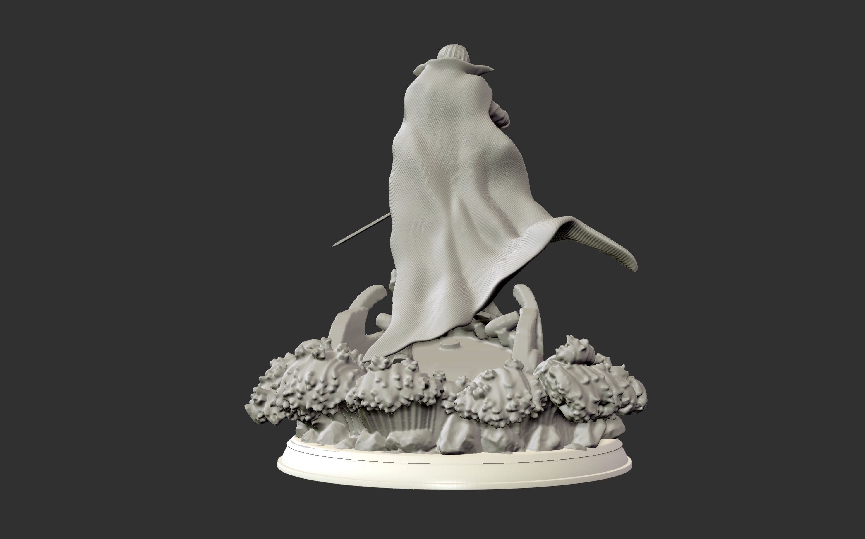 Red Hair Shanks V2 3d print statue - One Piece figurine 3D print model_21