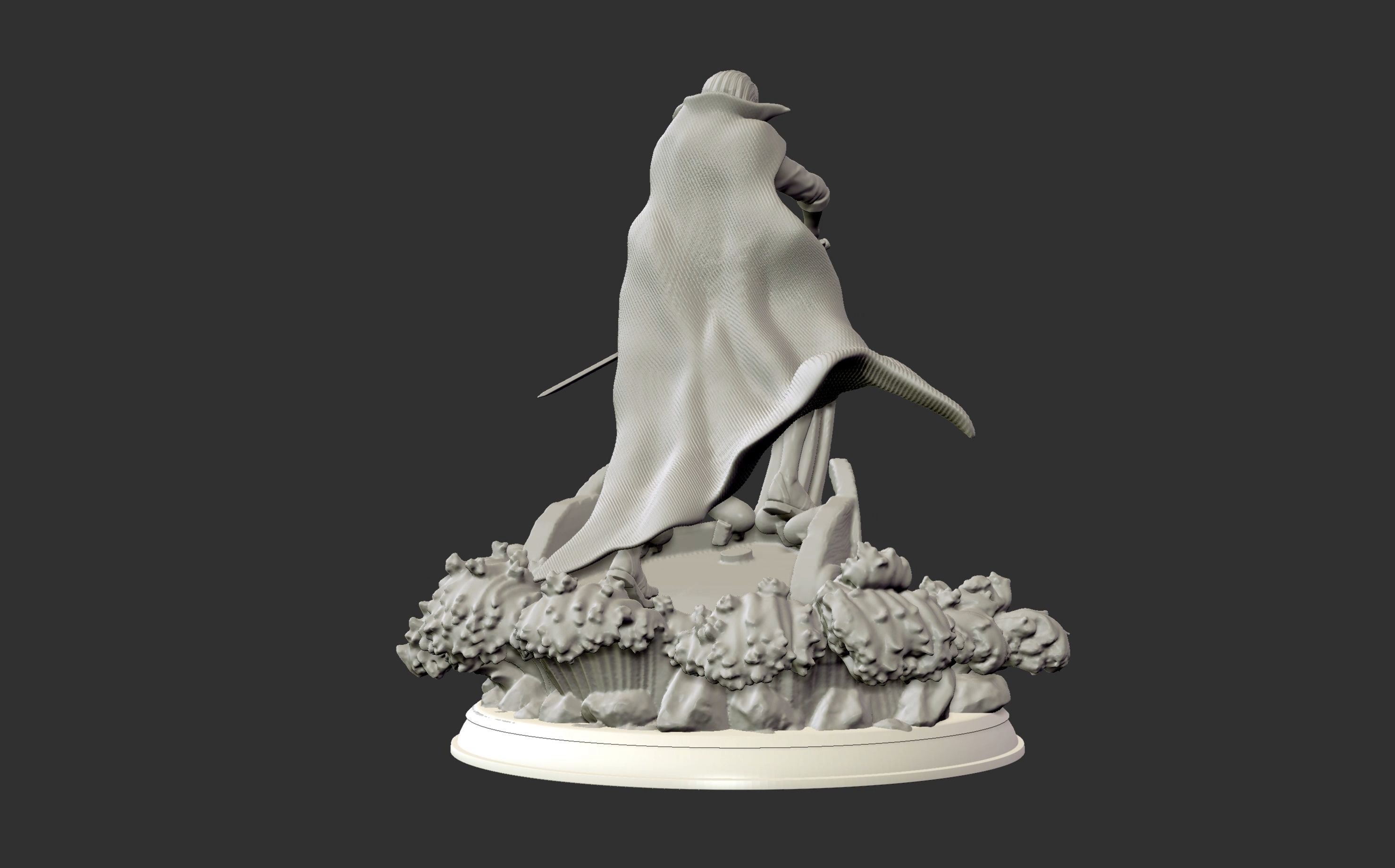 Red Hair Shanks V2 3d print statue - One Piece figurine 3D print model_22