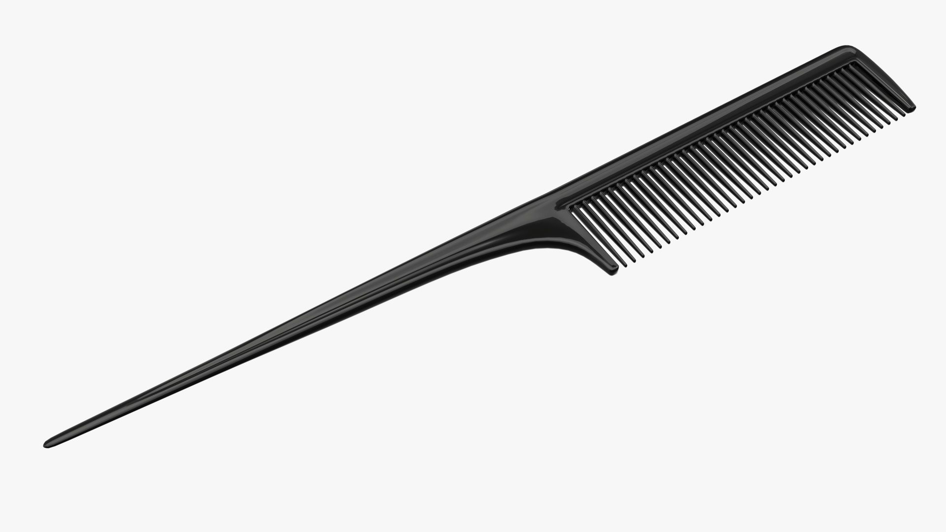 Hair comb rat tail 3D model_1