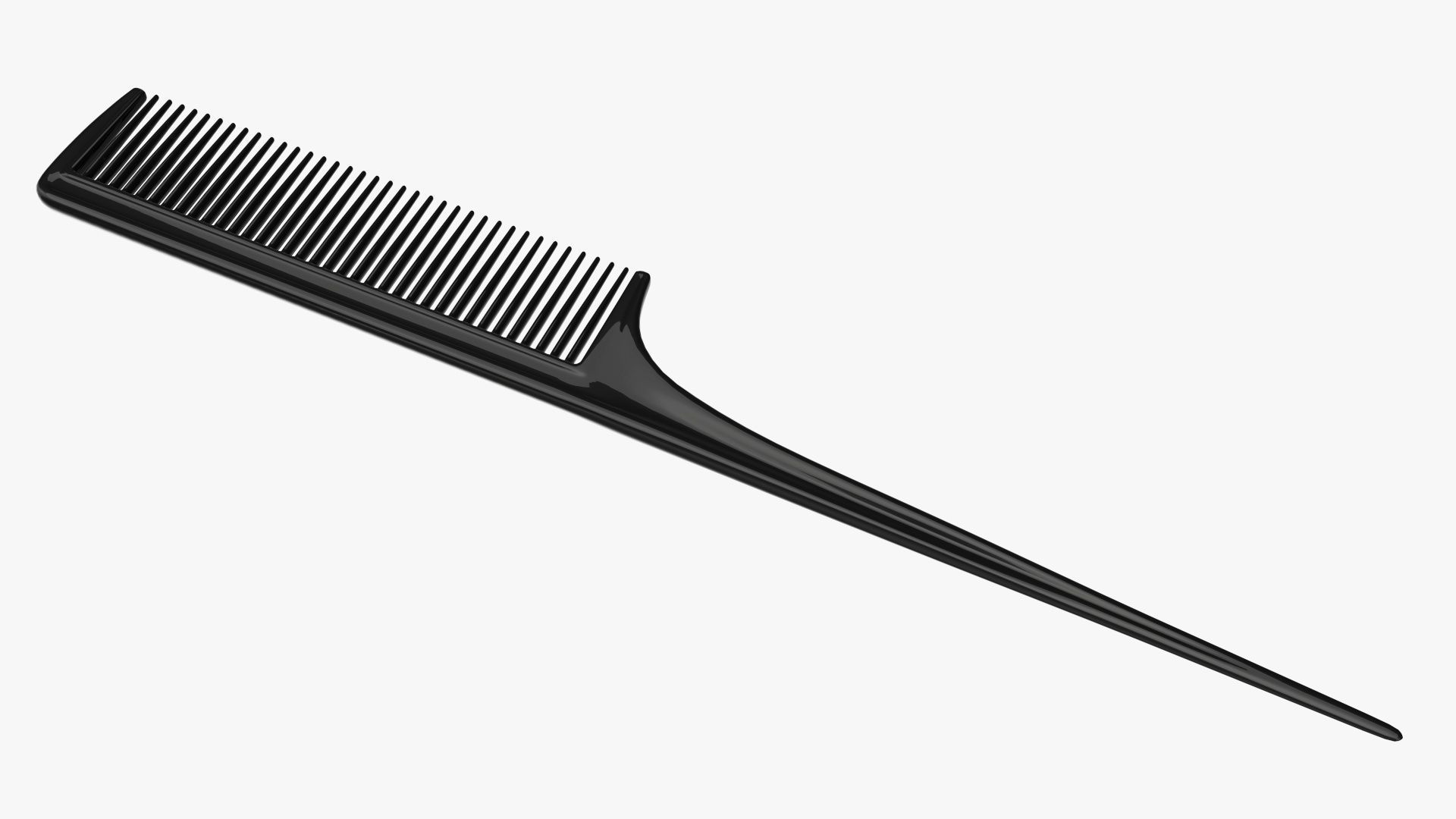 Hair comb rat tail 3D model_5
