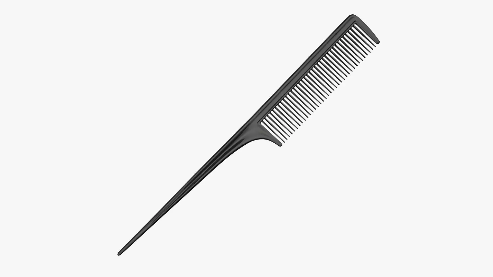 Hair comb rat tail 3D model_0