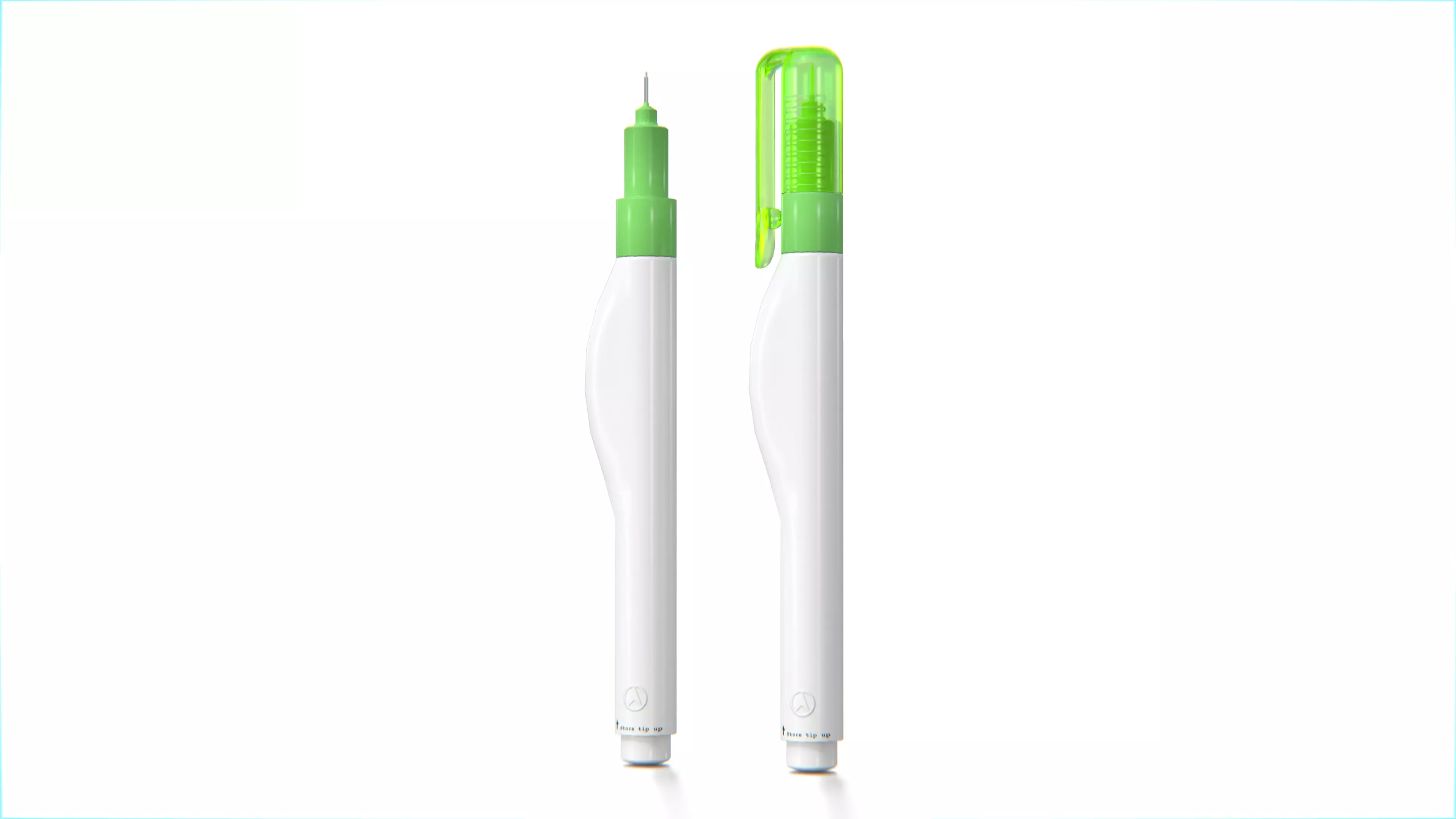 Correction Pen - Liquid Paper Low-poly 3D model_0