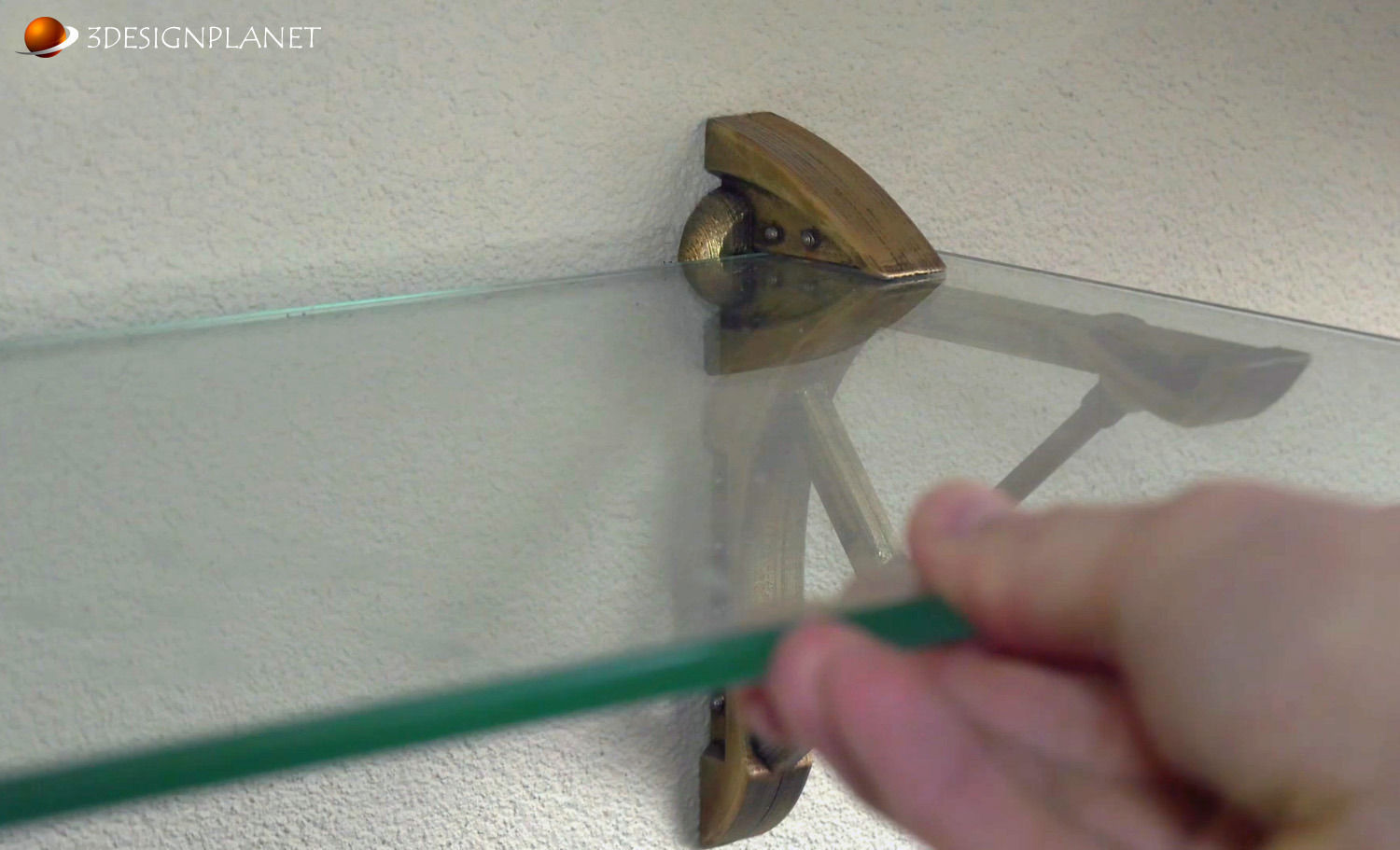 Steampunk shelf support 3D print model_7