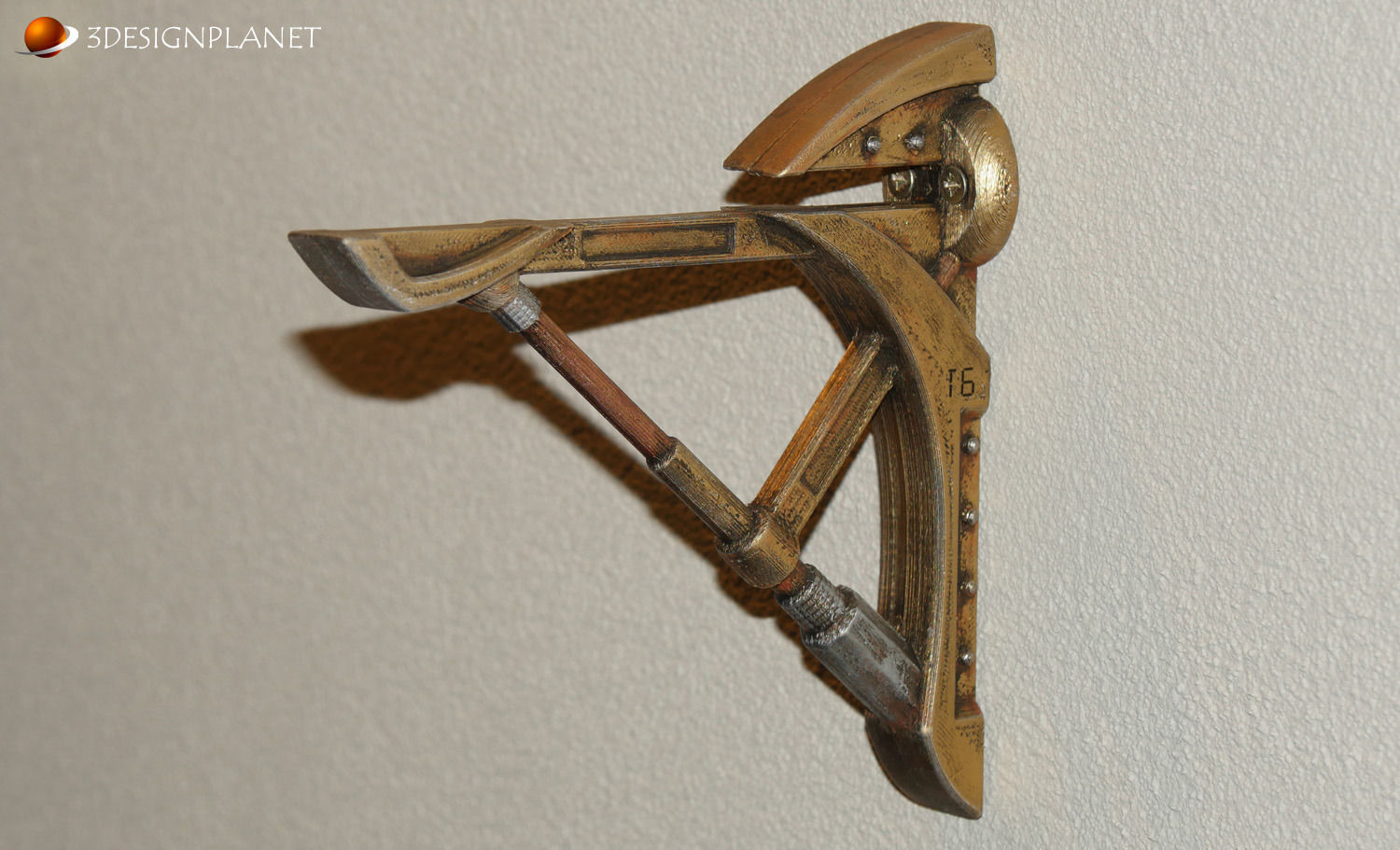 Steampunk shelf support 3D print model_11