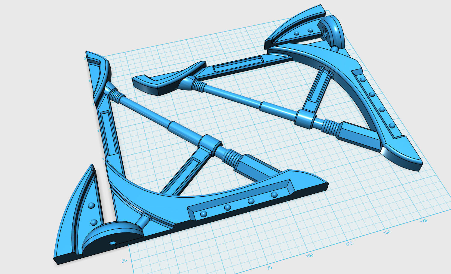 Steampunk shelf support 3D print model_5