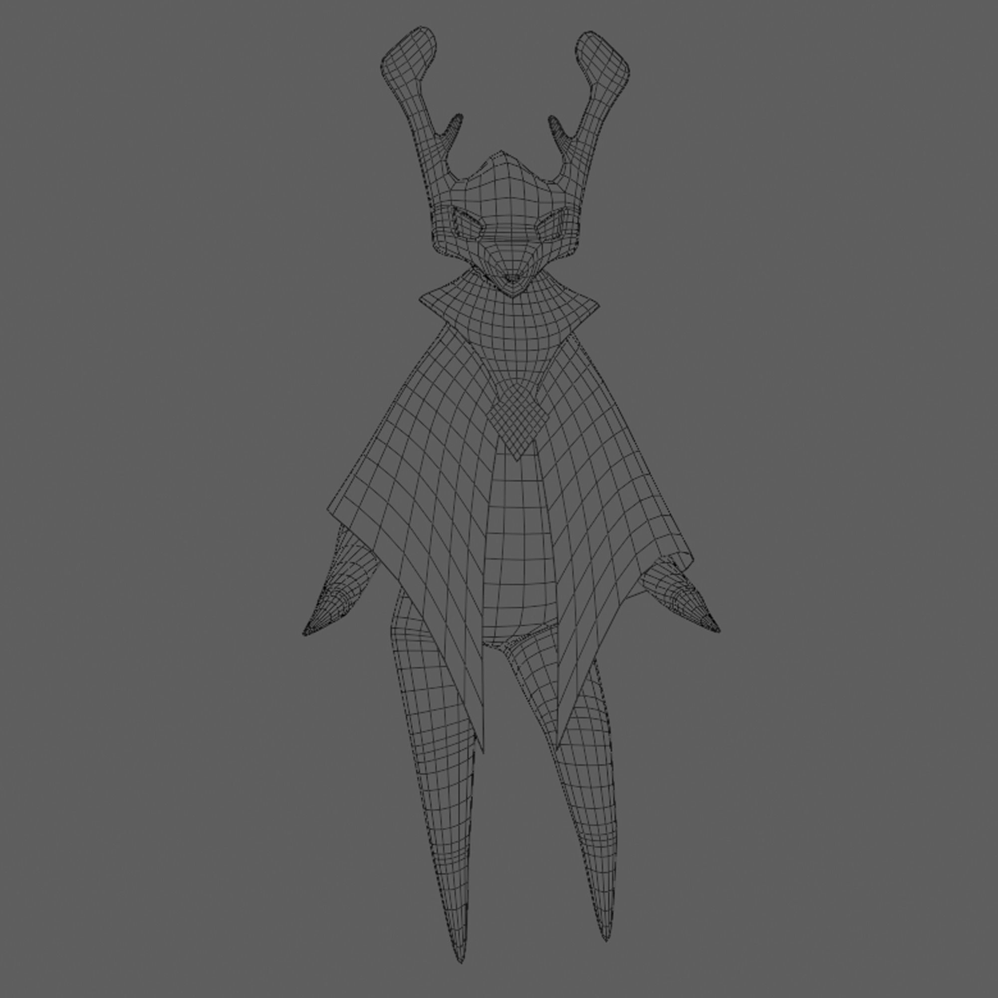 Cartoon Character - Skull - Rigging - Animation Low-poly 3D model_5