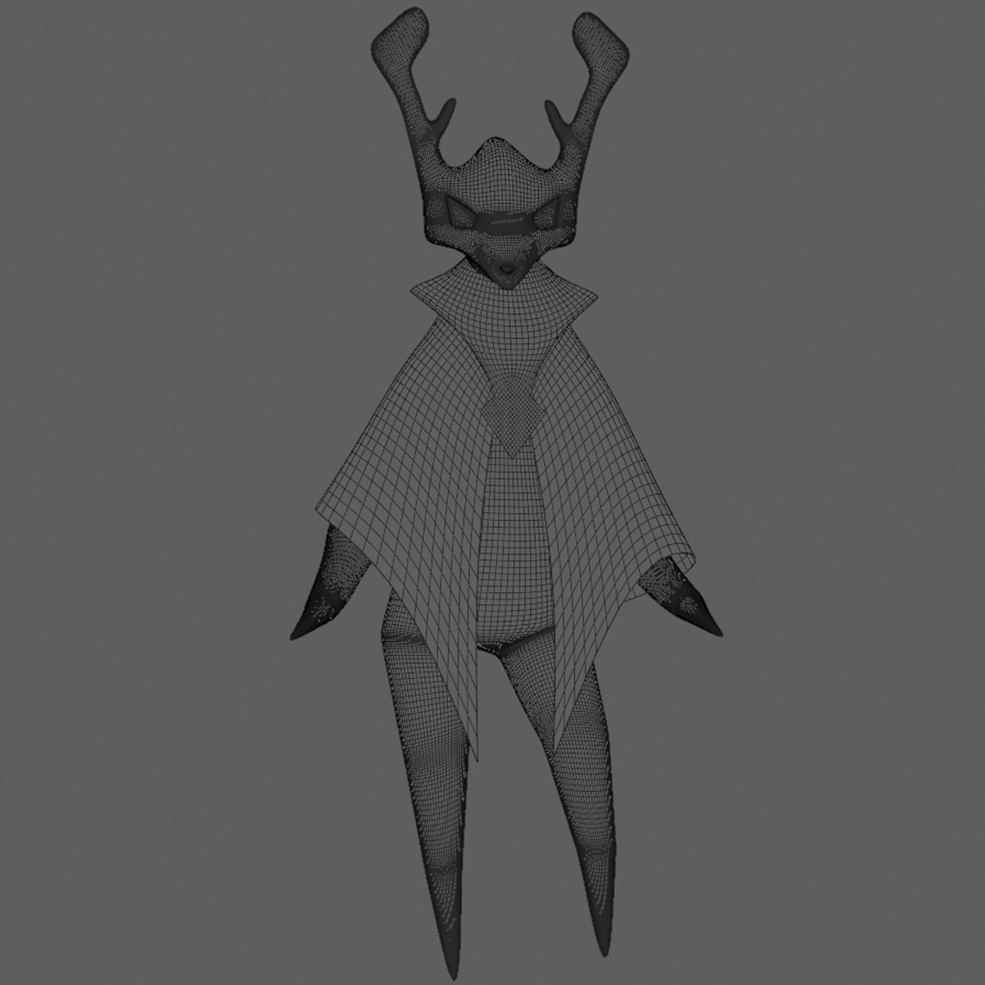 Cartoon Character - Skull - Rigging - Animation Low-poly 3D model_6