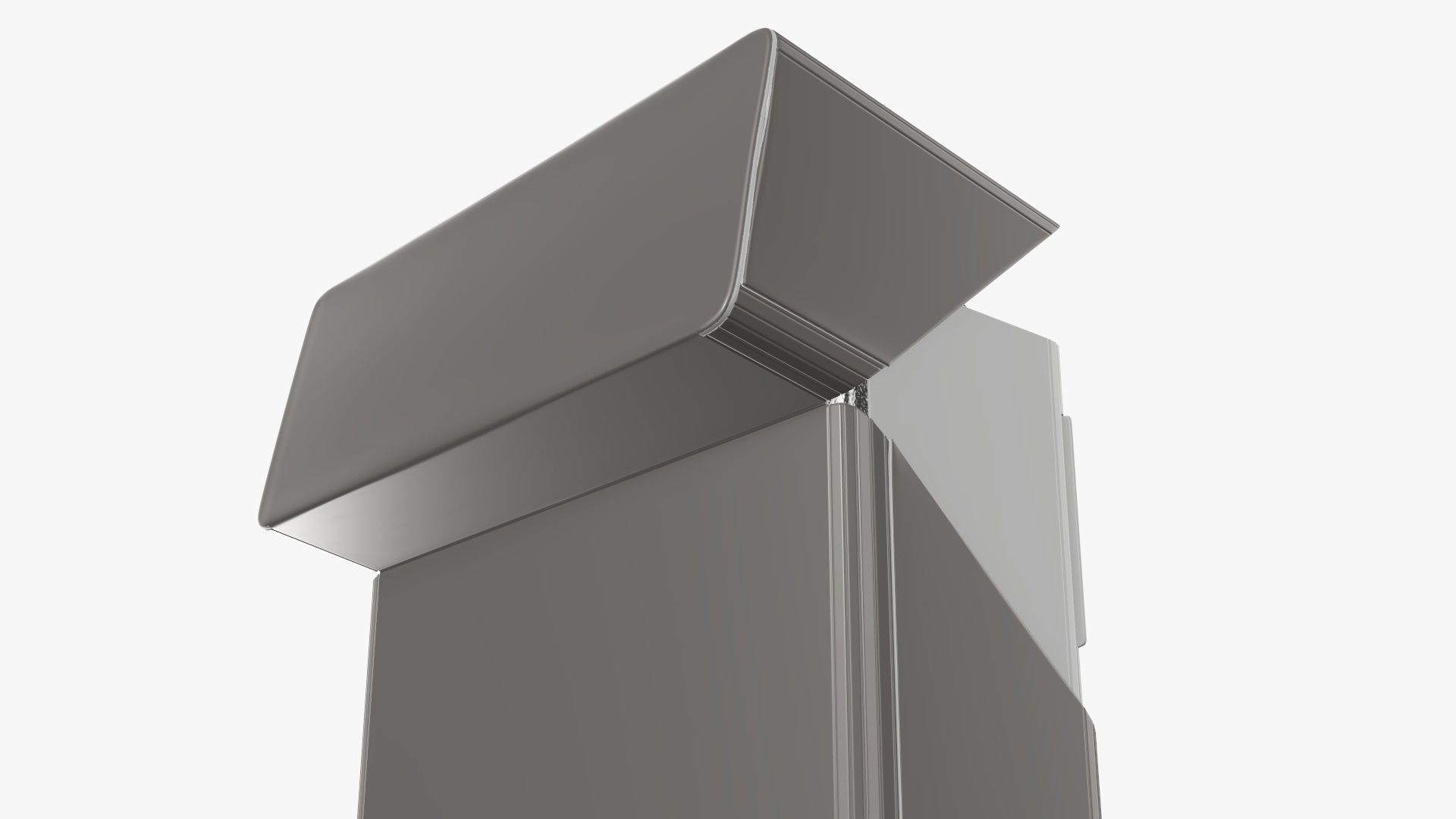 Cigarettes slim compact pack opened 3D model_4