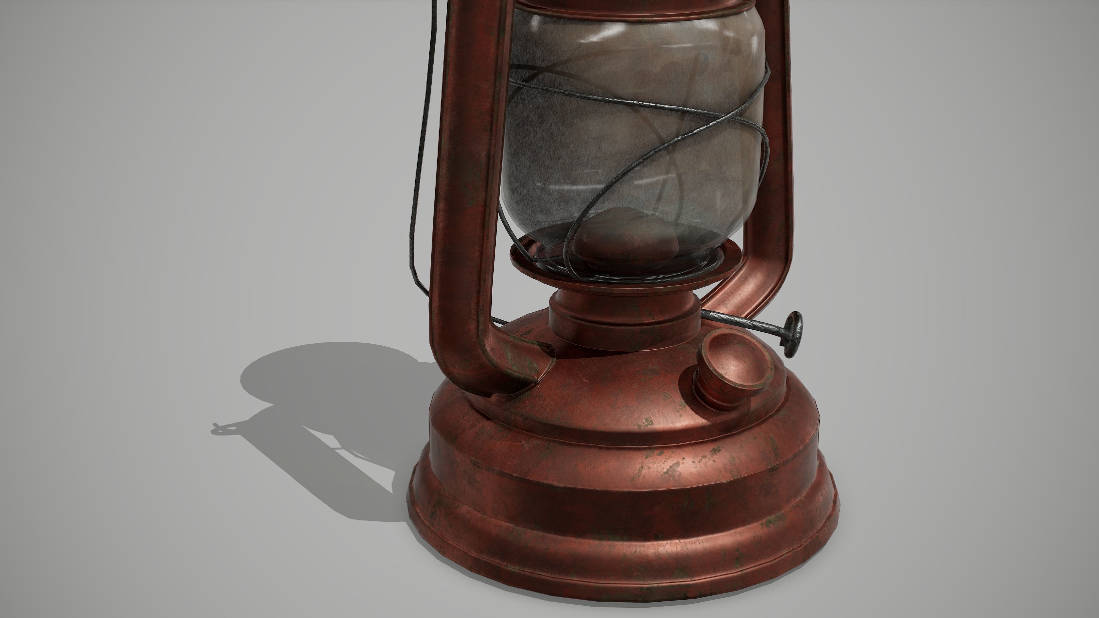 Old Lantern Low-poly 3D model_13