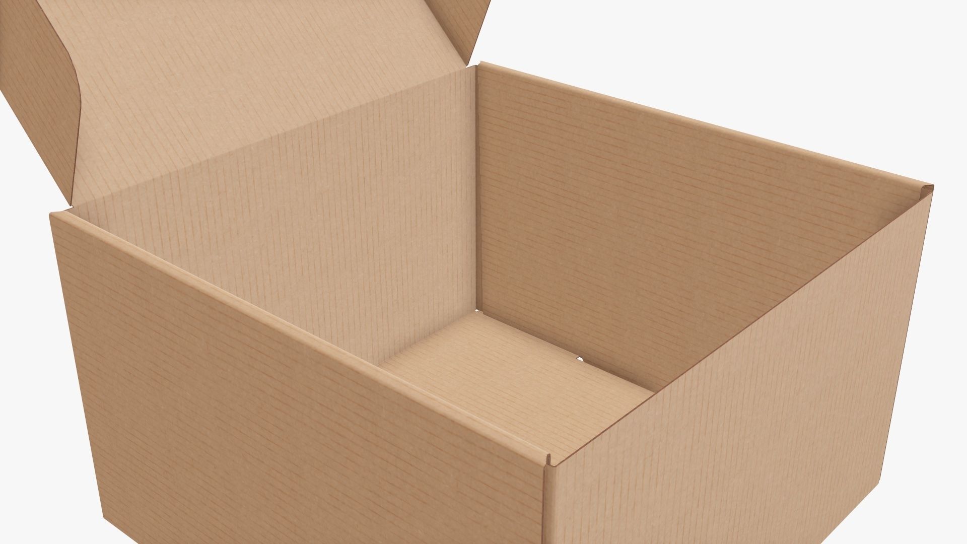 Corrugated cardboard box packaging 09 3D model_4