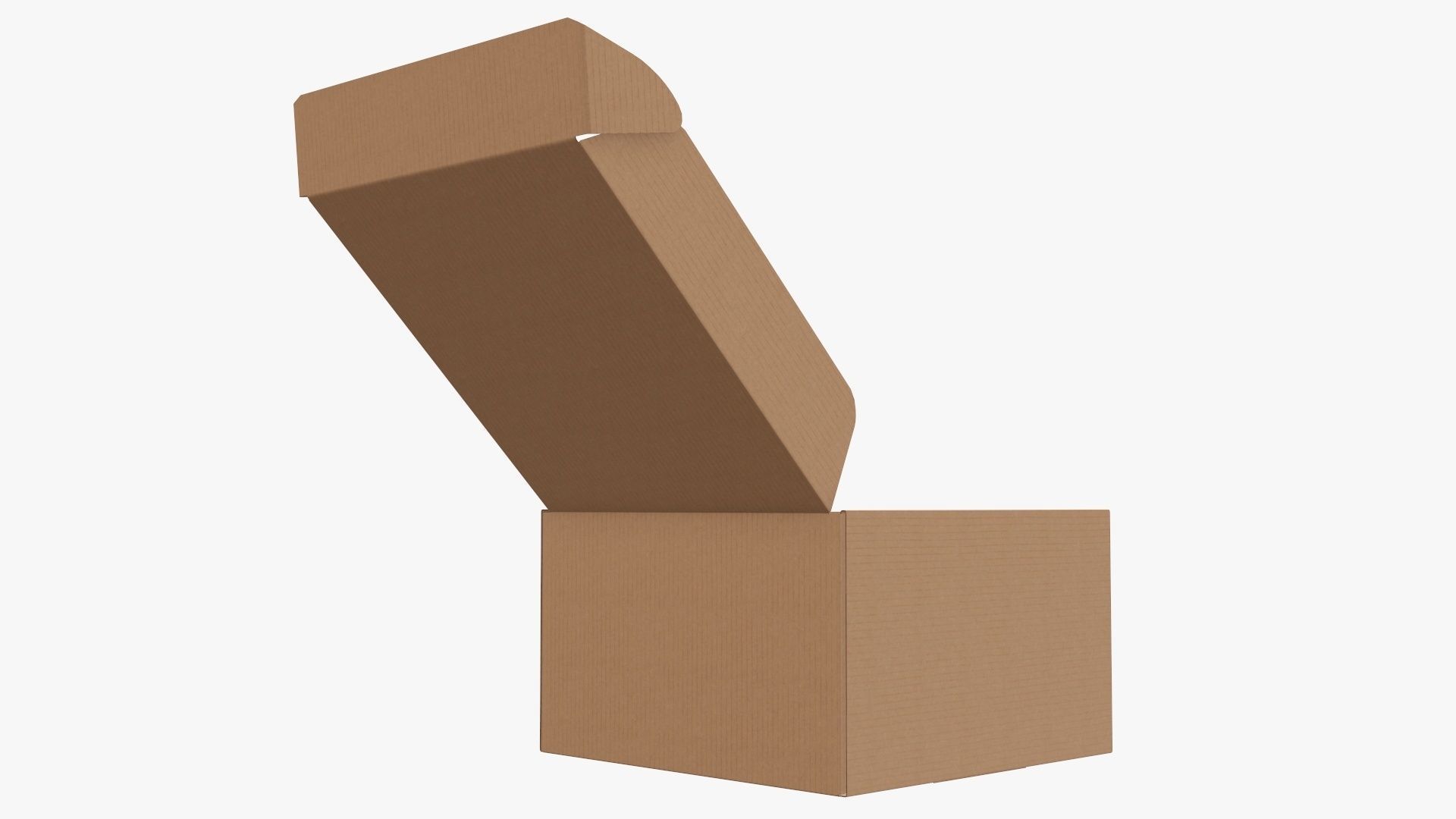 Corrugated cardboard box packaging 09 3D model_2