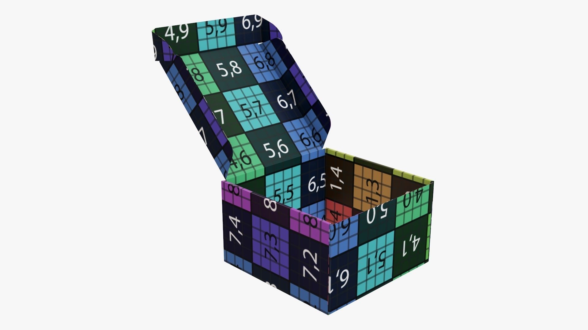 Corrugated cardboard box packaging 09 3D model_10