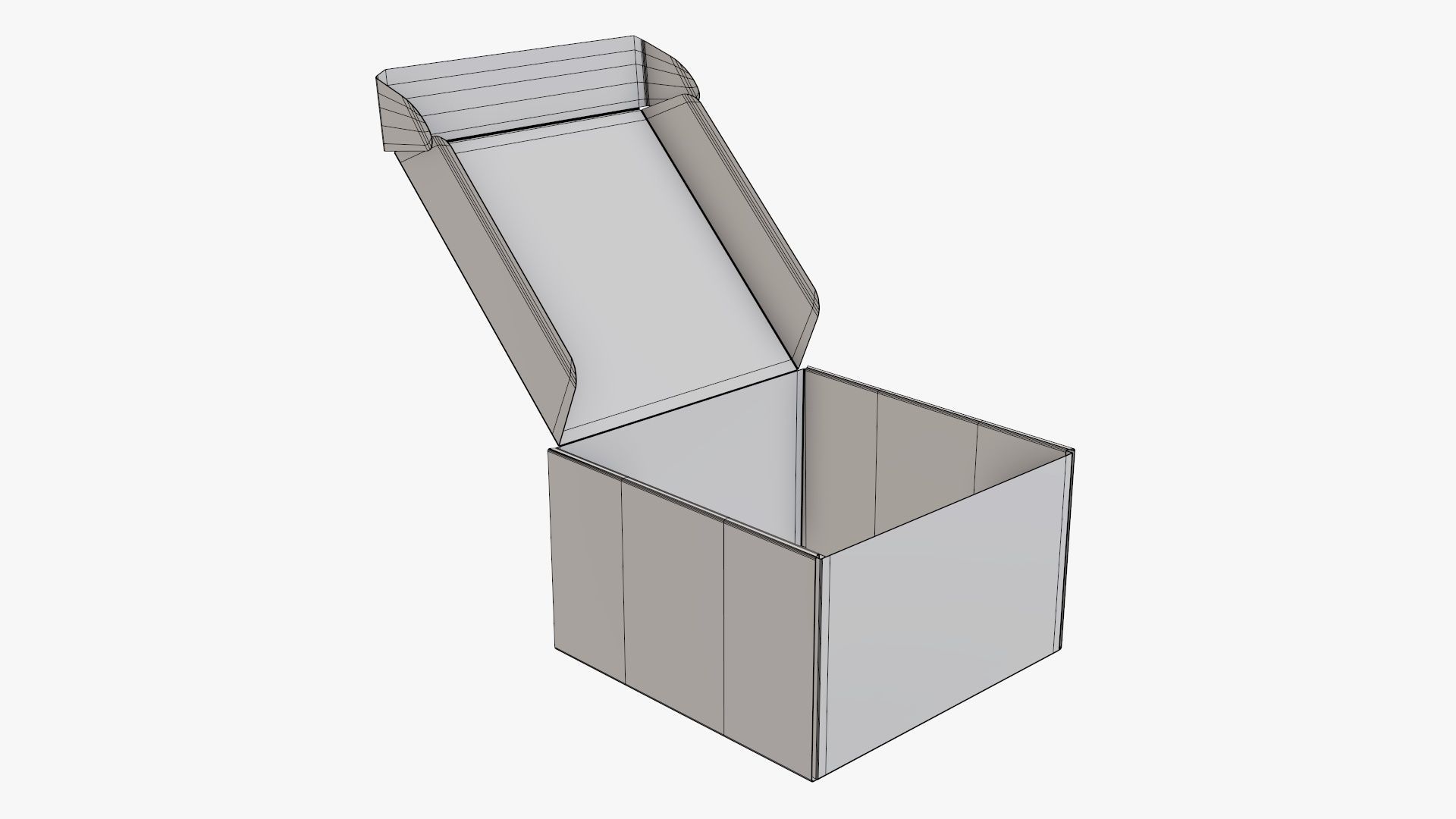 Corrugated cardboard box packaging 09 3D model_5