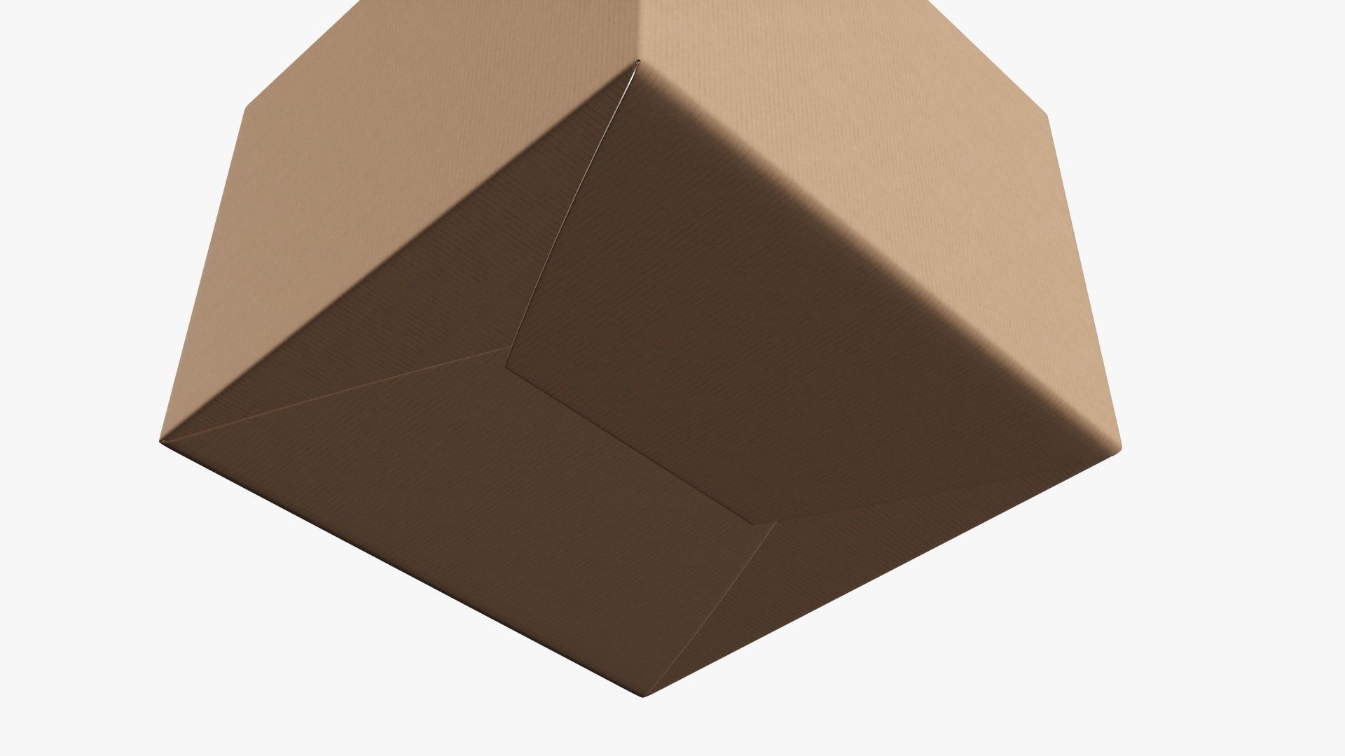 Gable box cardboard food packing 02 3D model_3