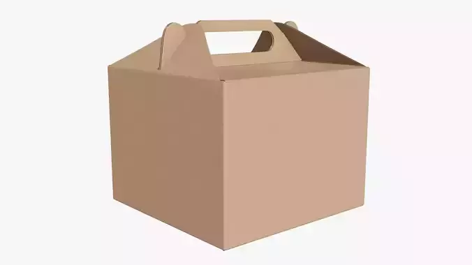 Gable box cardboard food packing 02