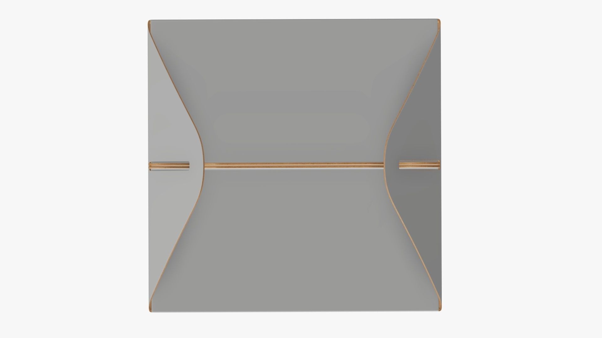 Gable box cardboard food packing 02 white 3D model_4