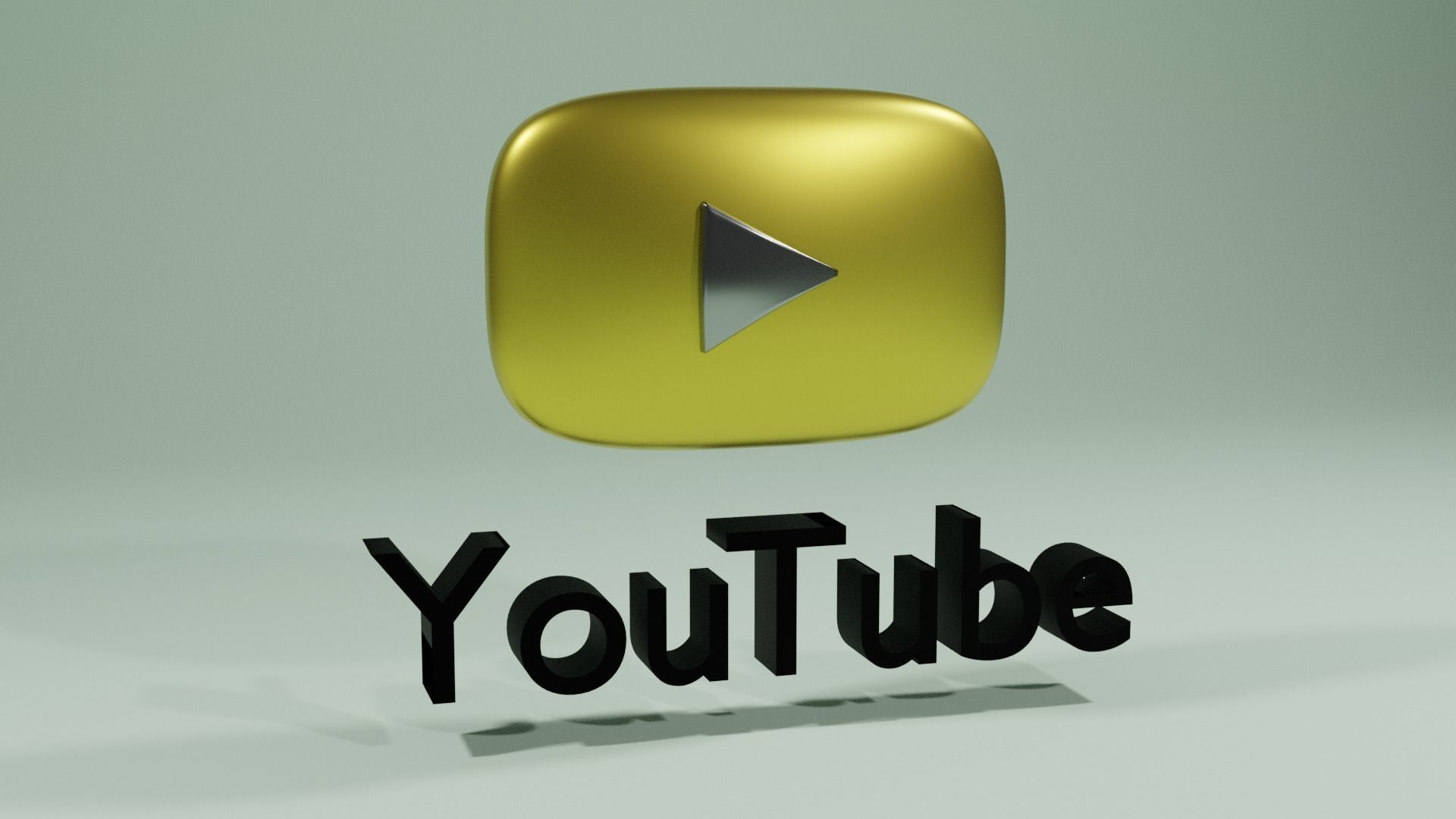 You tube LOGO 3D 3D model_2