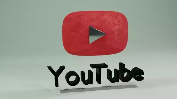 You tube LOGO 3D 3D model