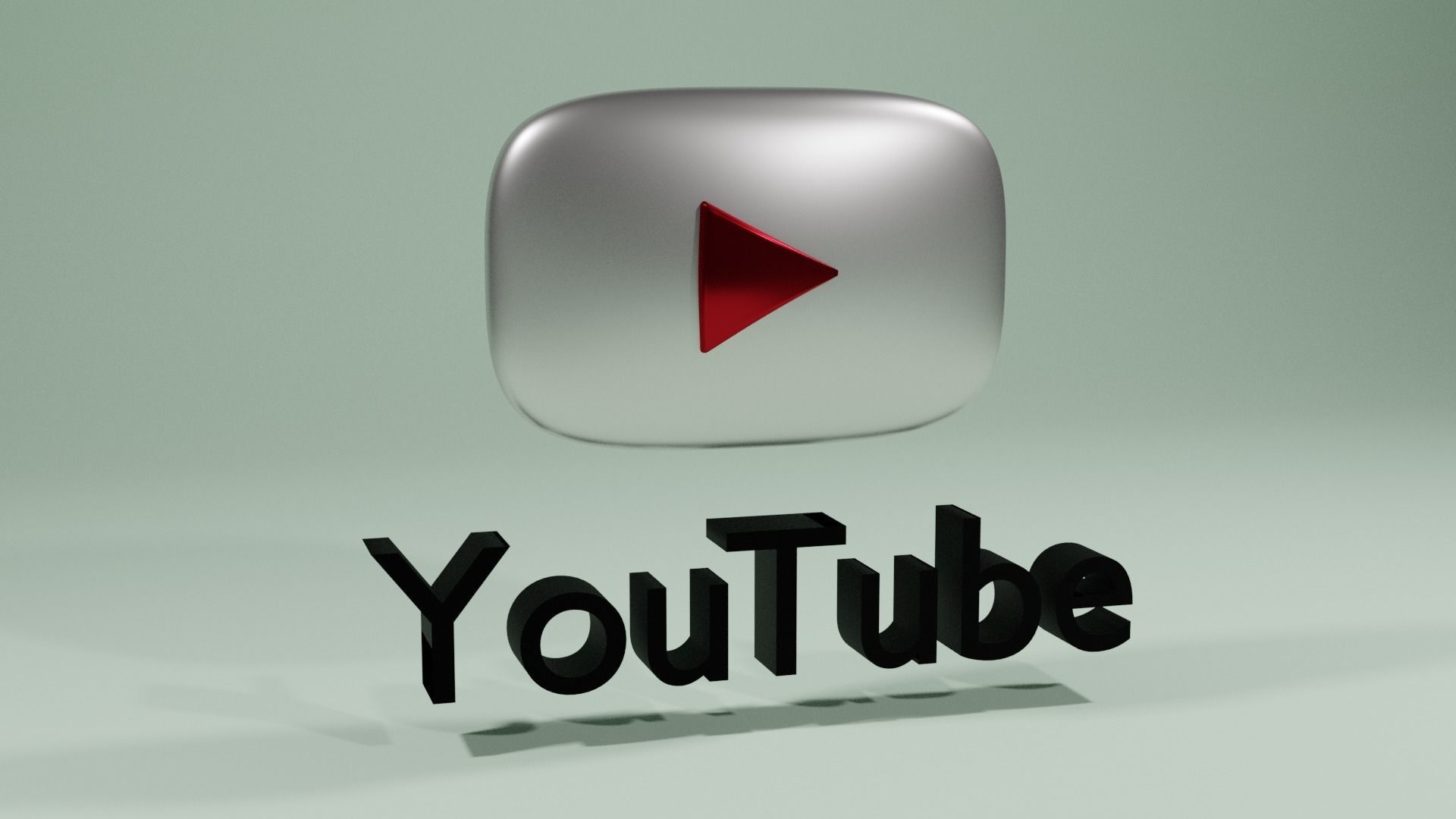 You tube LOGO 3D 3D model_4