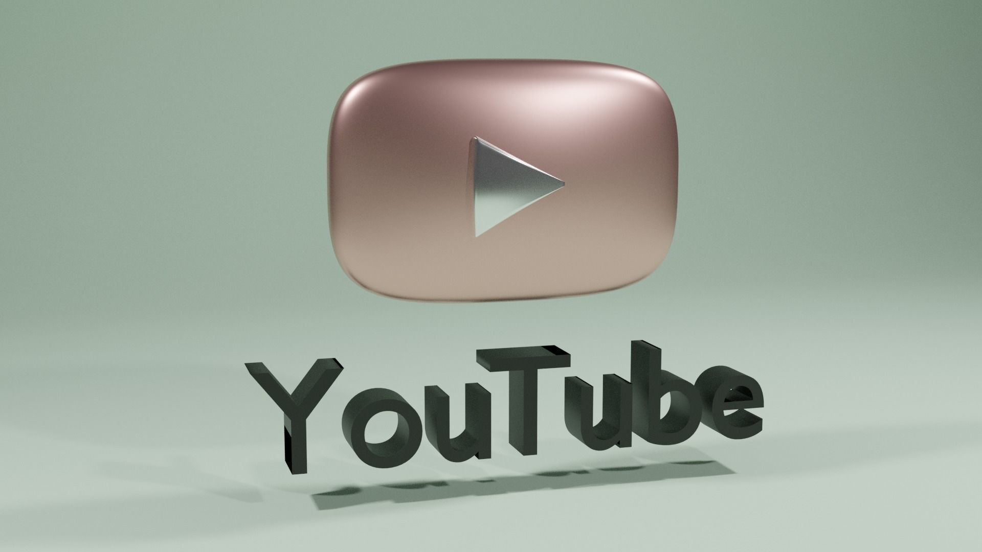 You tube LOGO 3D 3D model_3