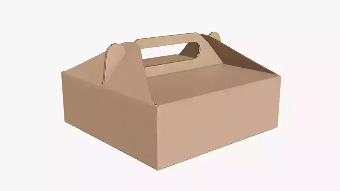 Gable box cardboard food packing 03