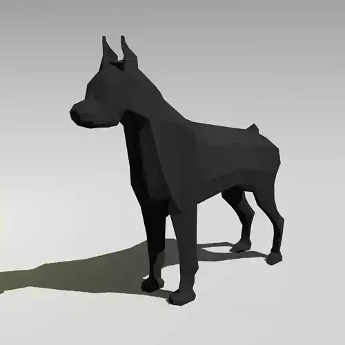 Doberman dog stands